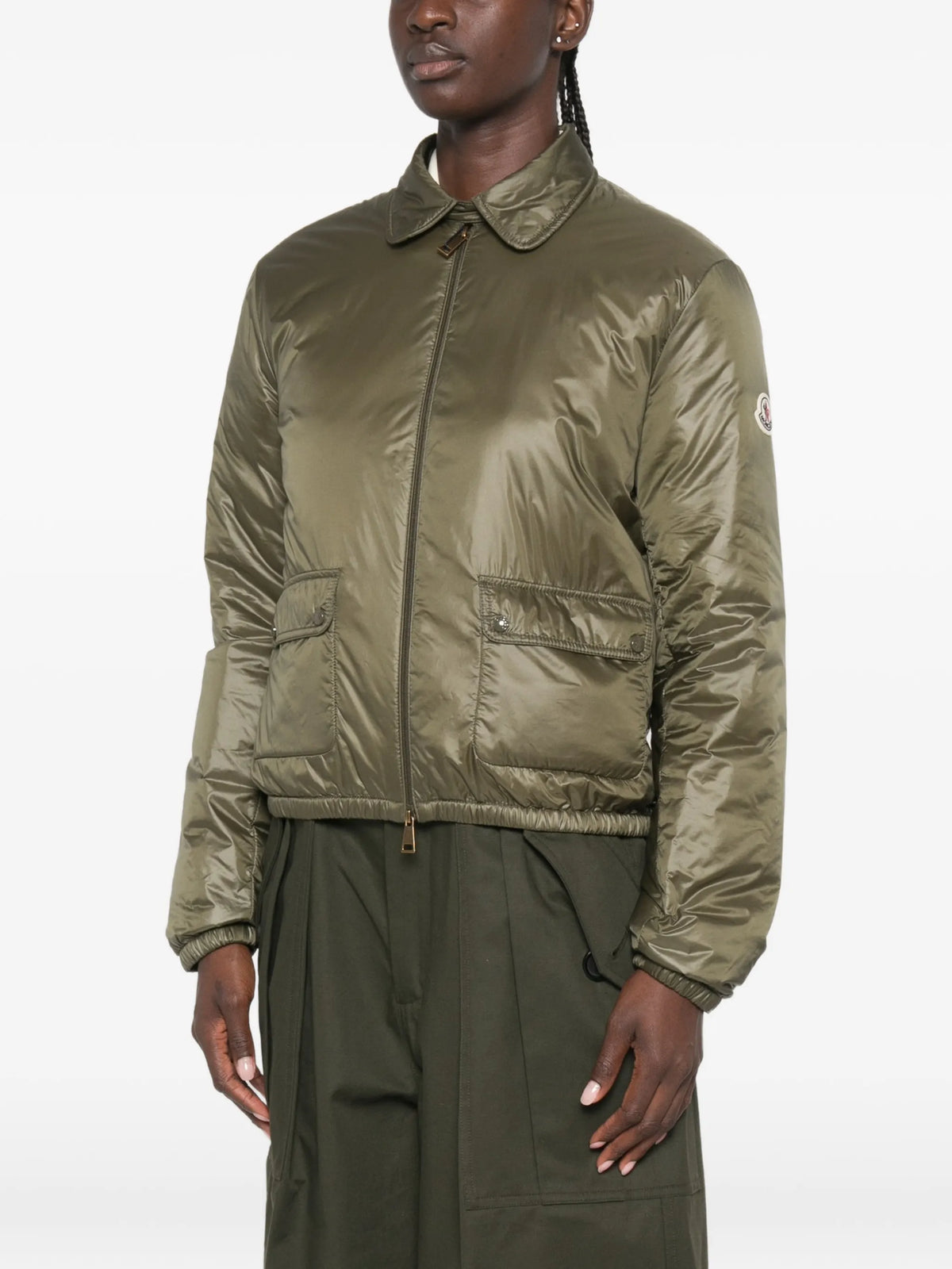 Lanset packable short down shirt jacket