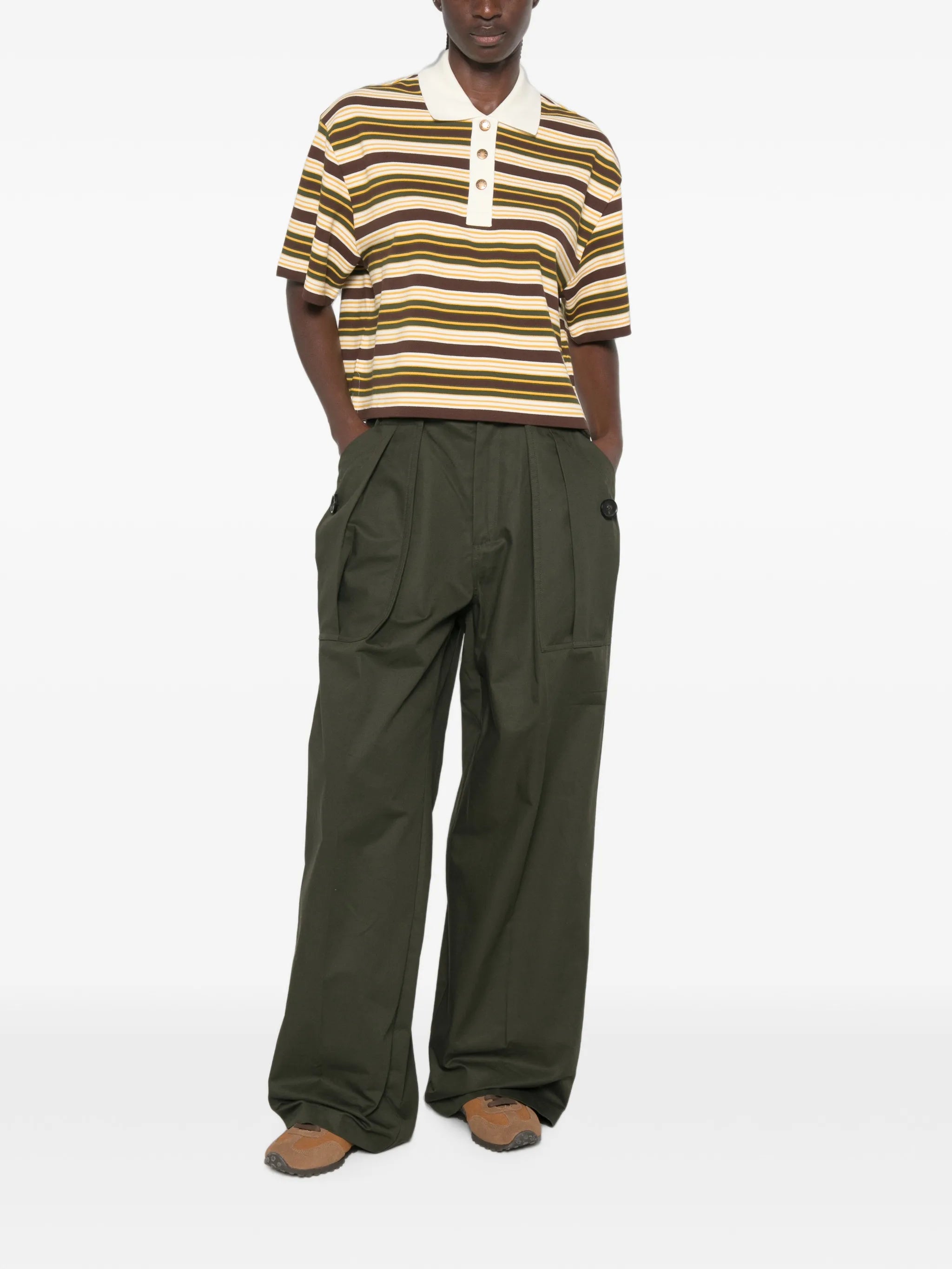 Manica Corta striped short-sleeve polo shirt