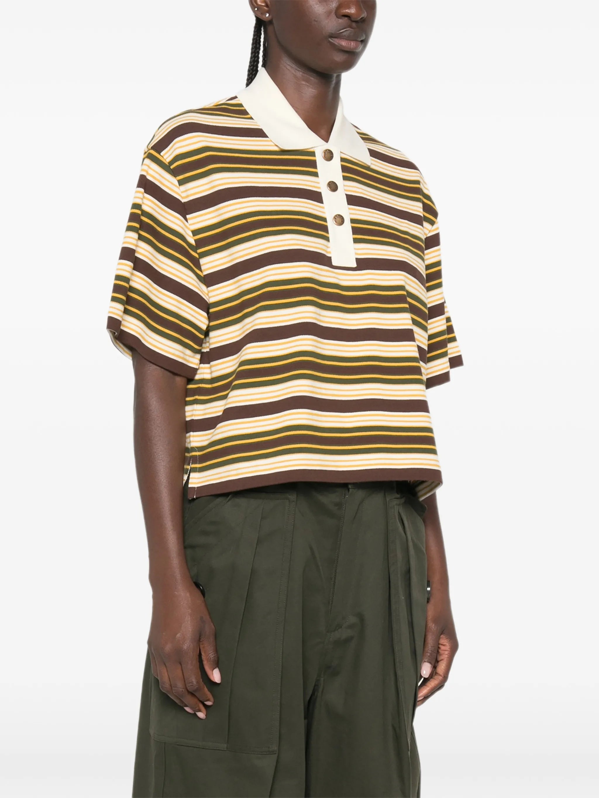 Manica Corta striped short-sleeve polo shirt
