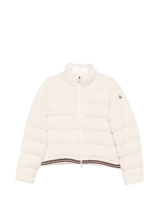 quilted knitted jacket