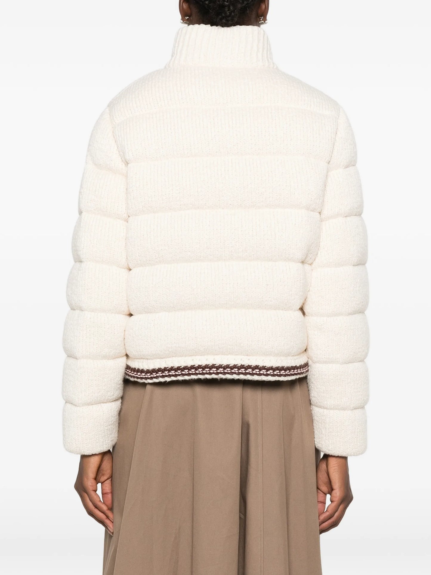 quilted knitted jacket