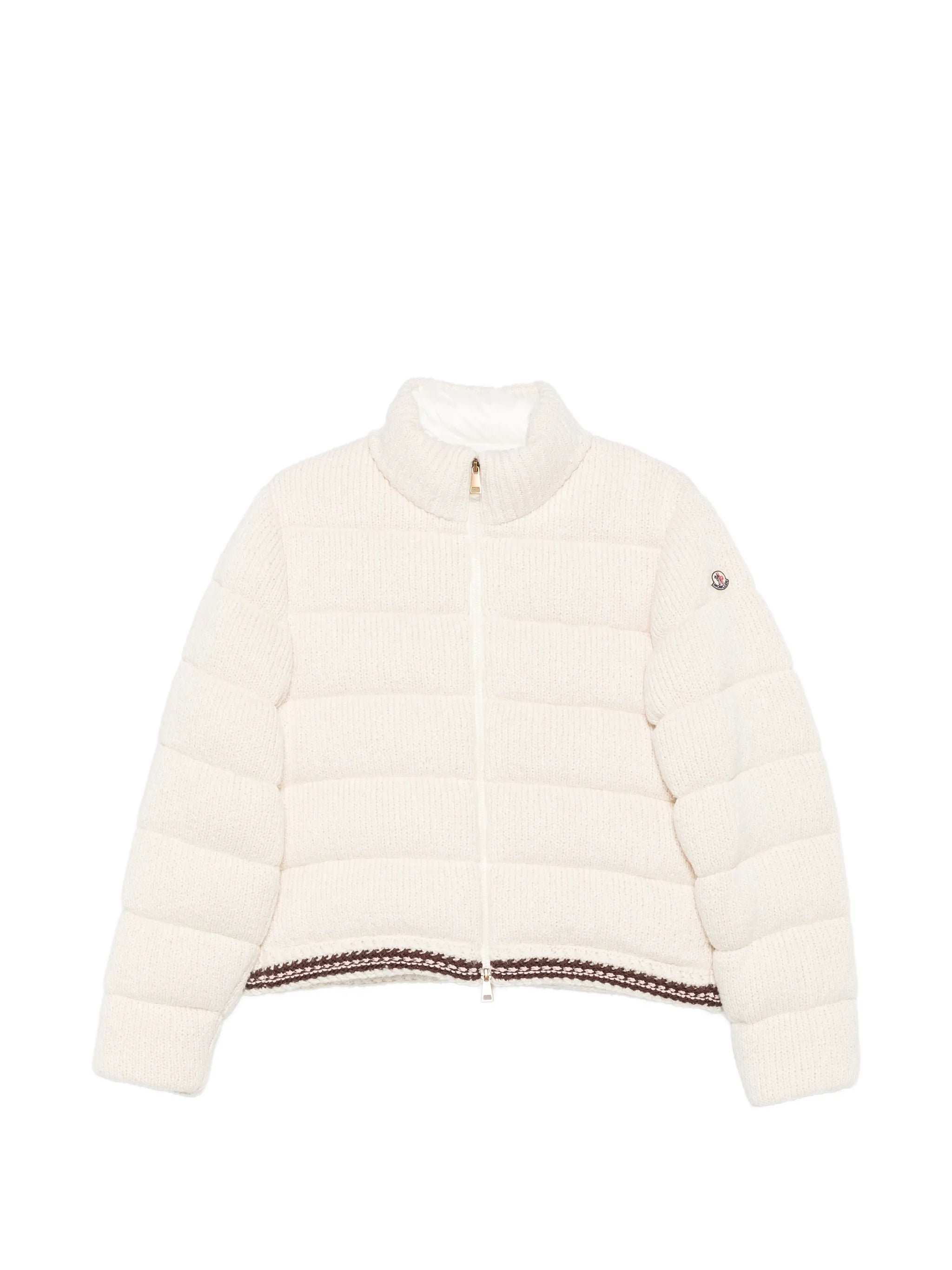 quilted knitted jacket