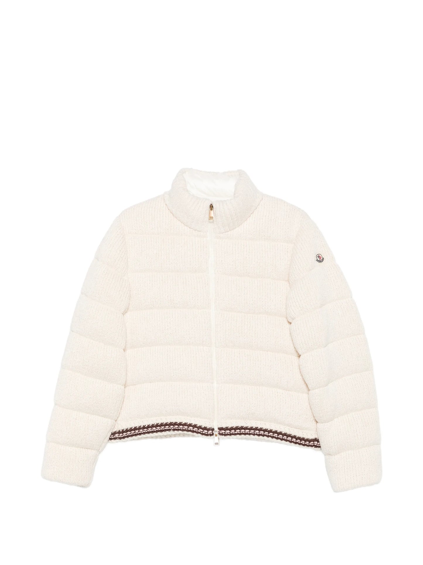 quilted knitted jacket