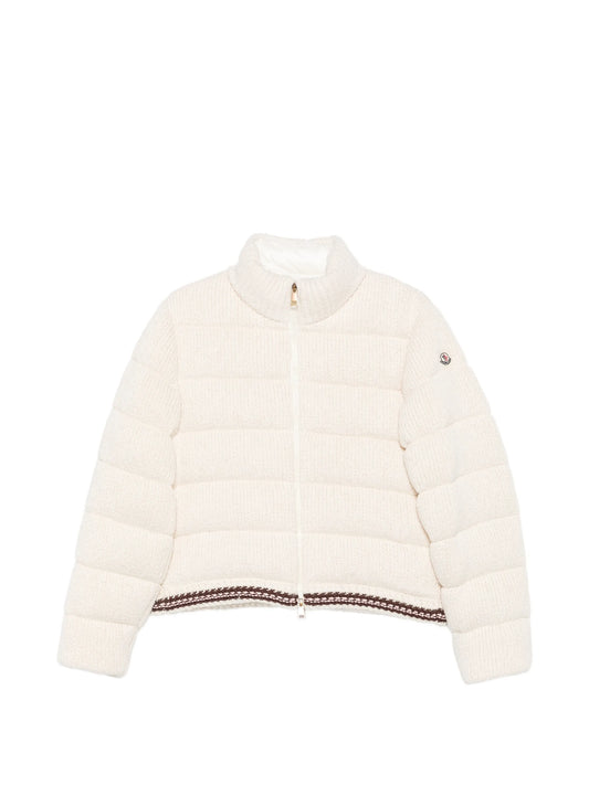 quilted knitted jacket