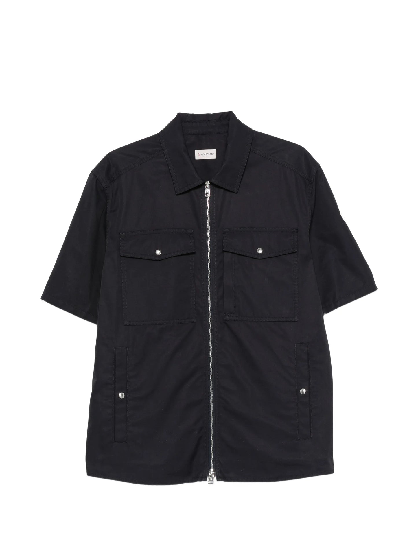 zip-up short-sleeve overshirt