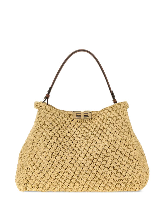 Fendi Way woven shoulder bag