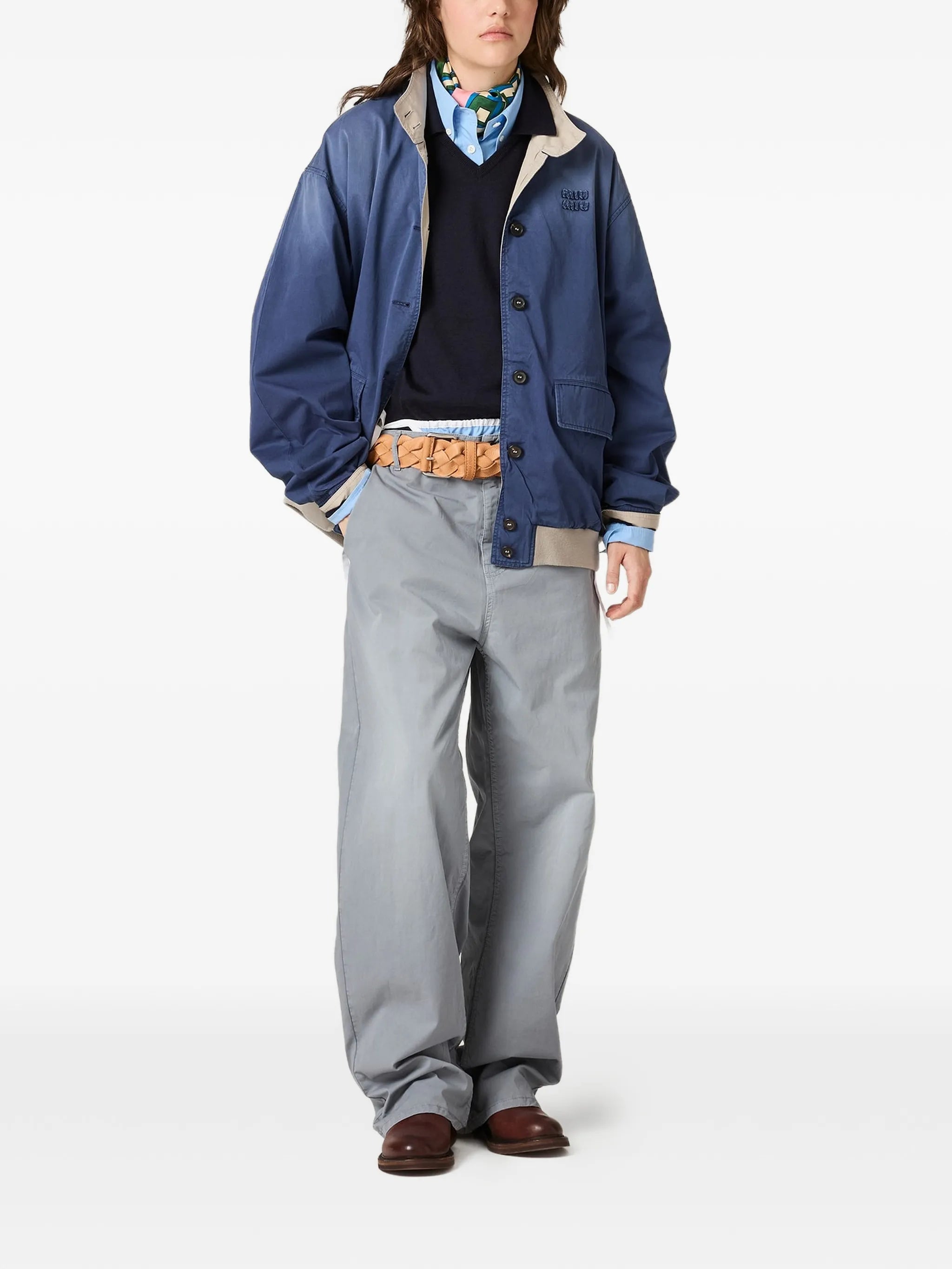 garment-dyed twill pants