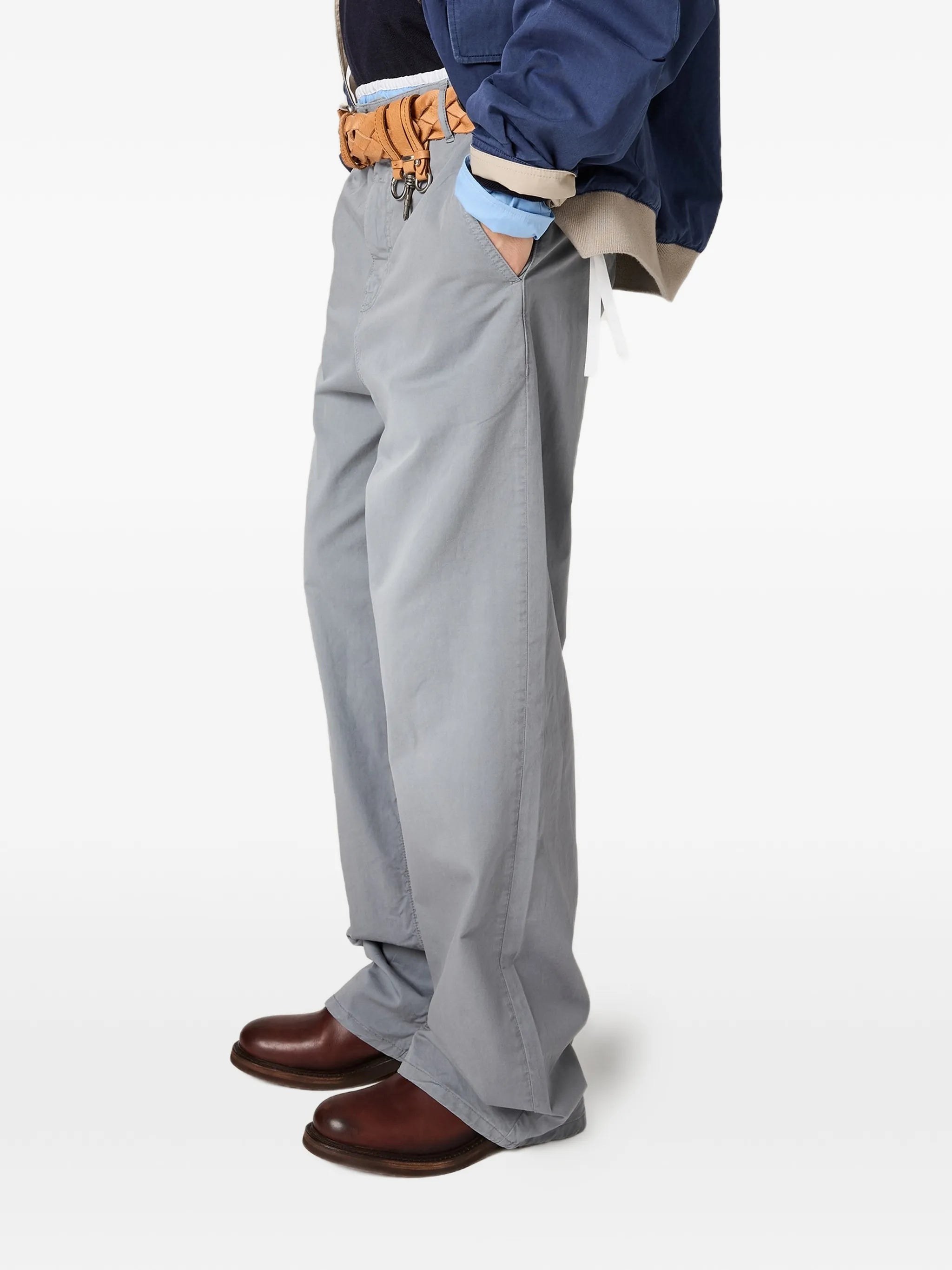 garment-dyed twill pants