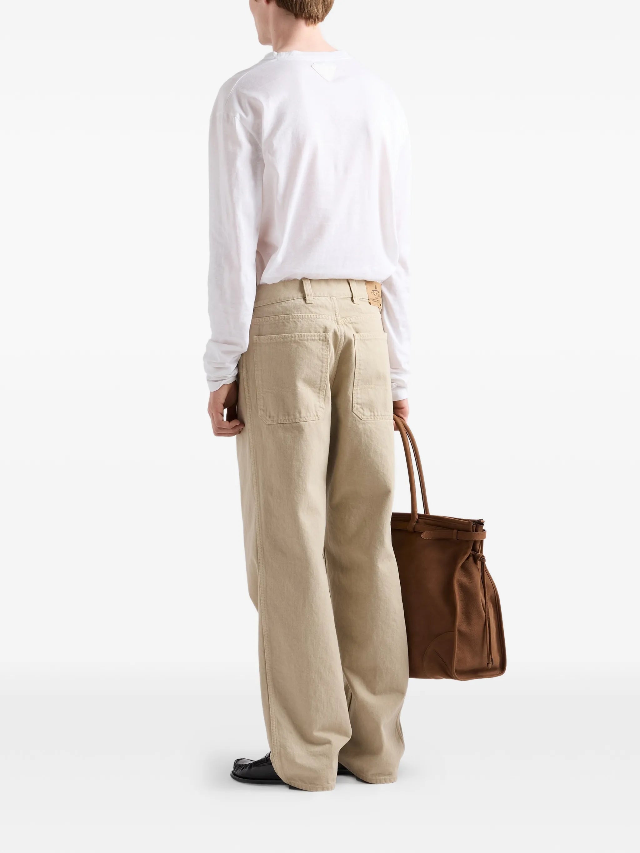 logo-plaque straight-leg jeans