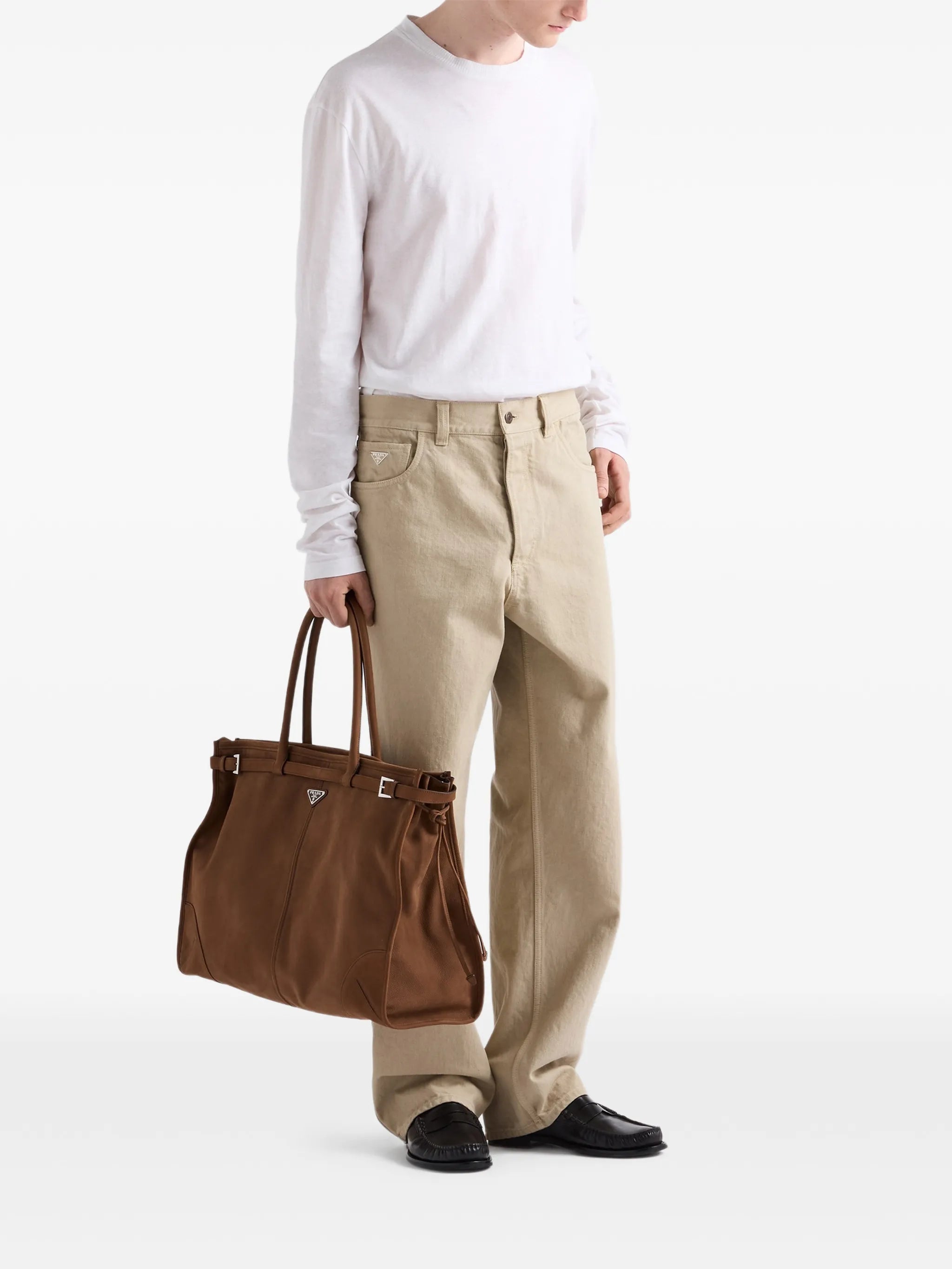 logo-plaque straight-leg jeans