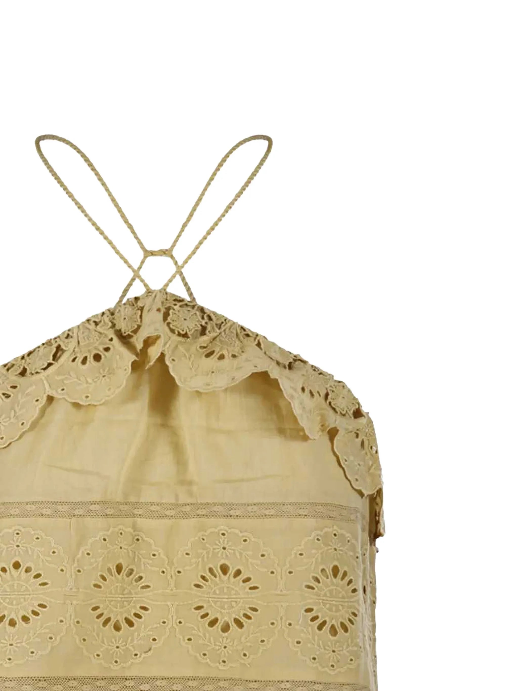 broderie-anglaise ruffled blouse