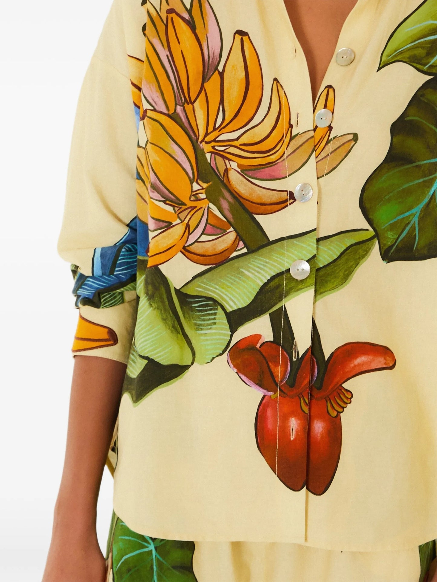 Banana Grapes button-up shirt