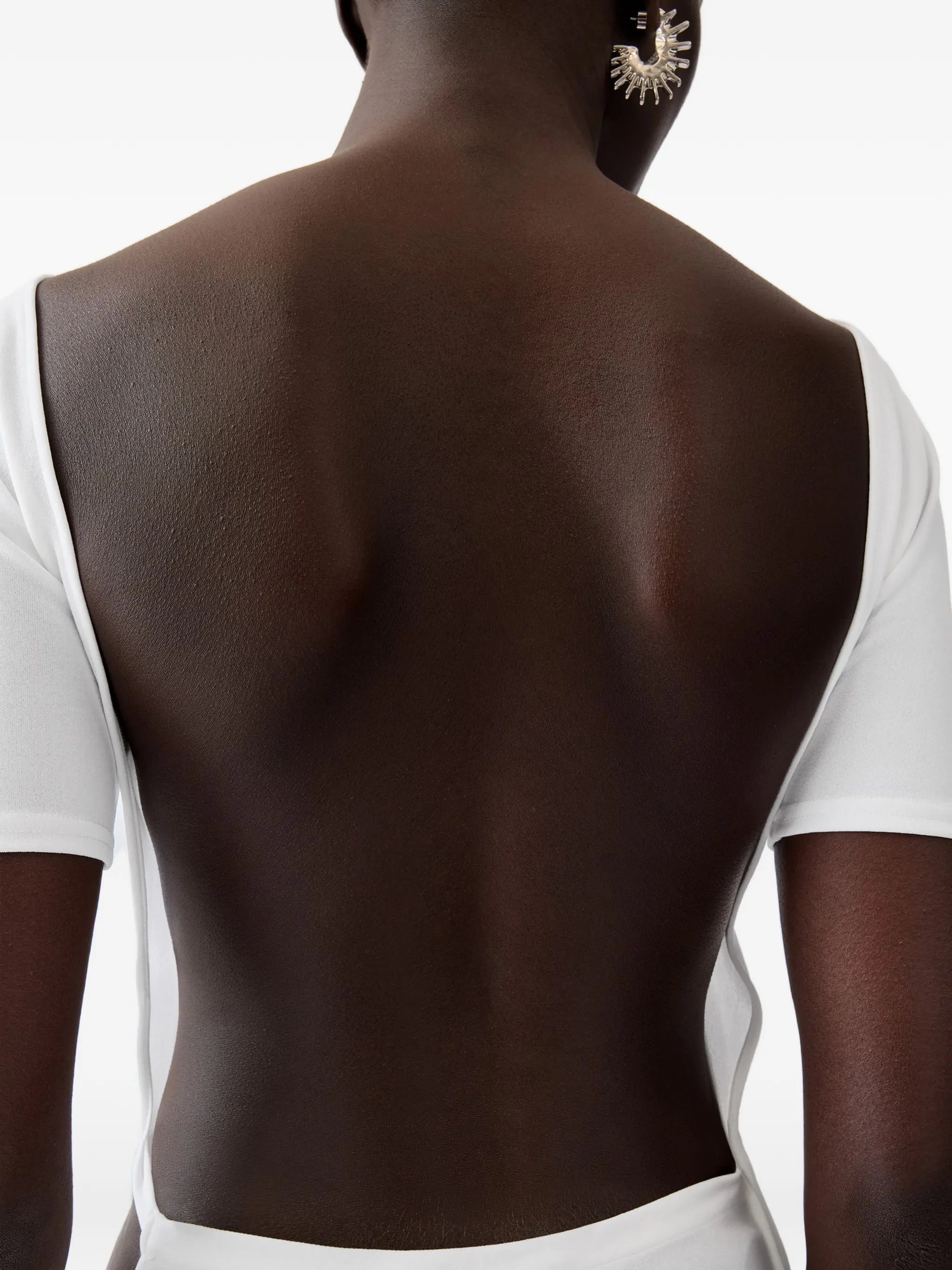 The Sole open-back draped dress
