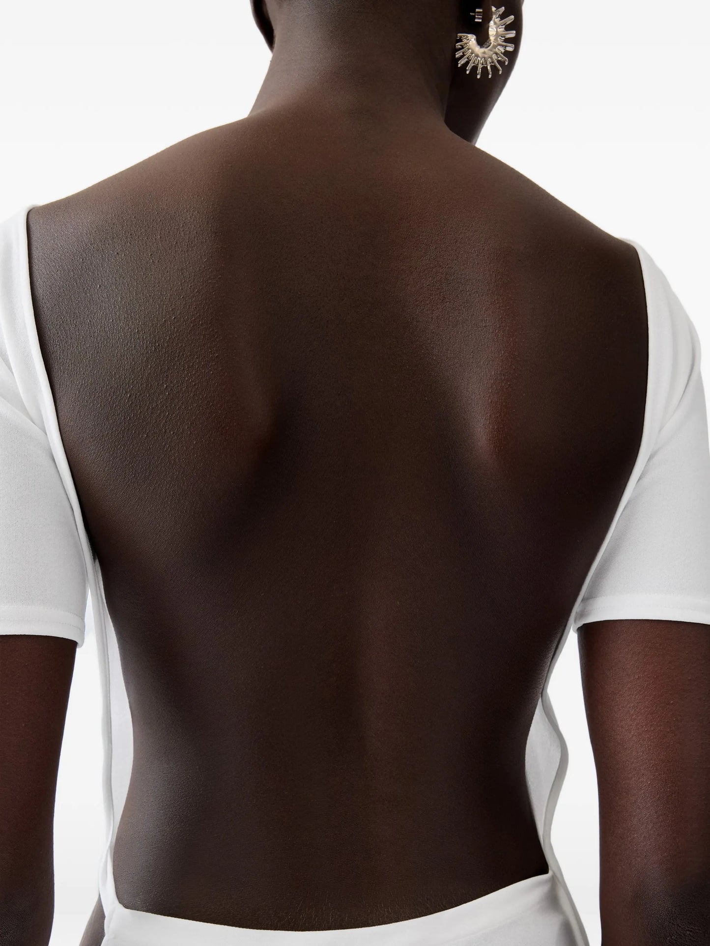 The Sole open-back draped dress