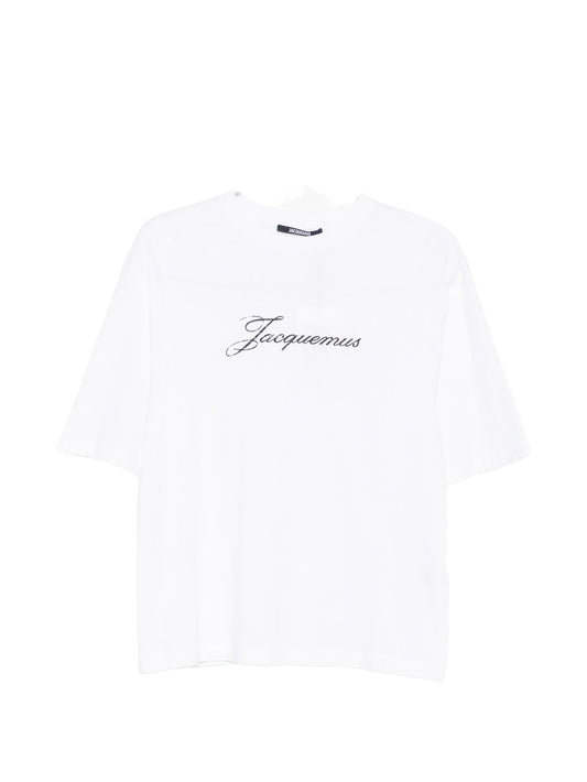logo-embroidered T-shirt