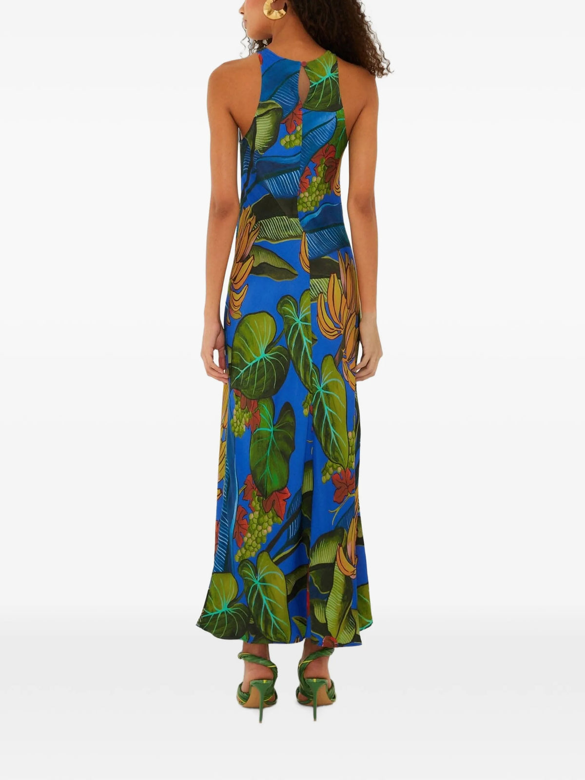 banana grapes sleeveless Lenzing™ Ecovero™ maxi dress