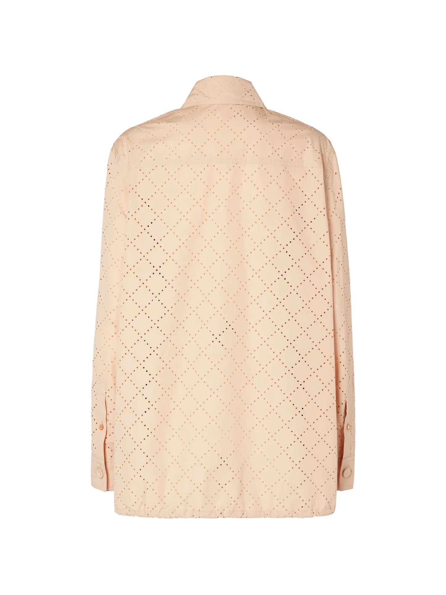 broderie-anglaise long-sleeve shirt