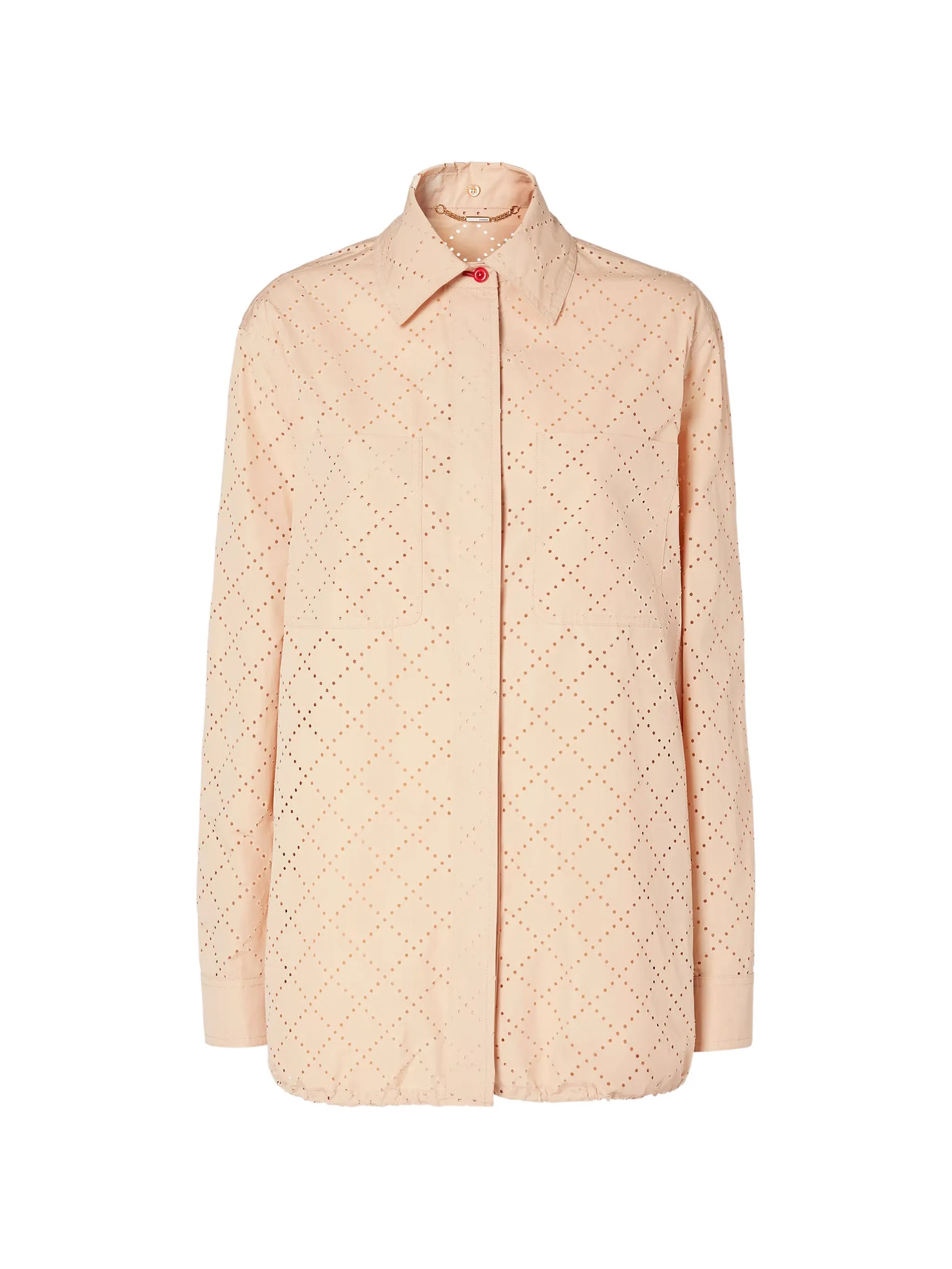 broderie-anglaise long-sleeve shirt