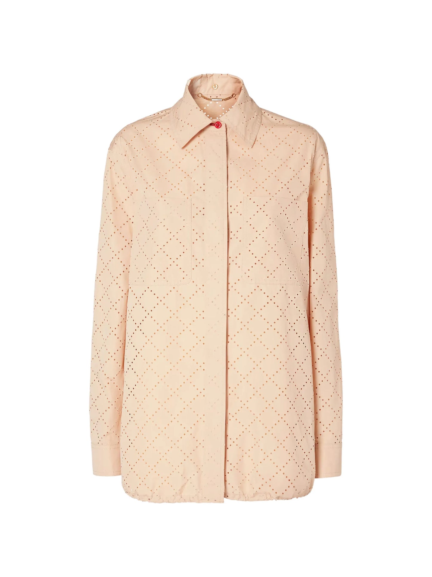 broderie-anglaise long-sleeve shirt
