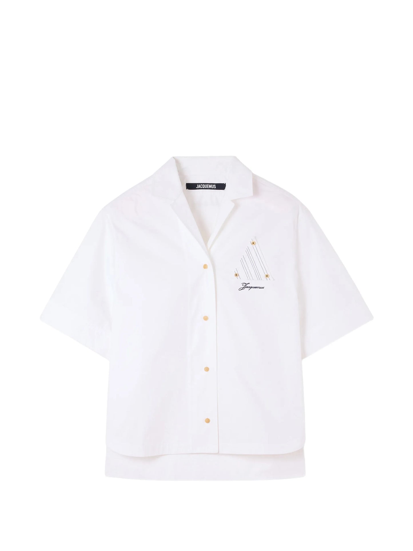 embroidered-logo short-sleeved shirt