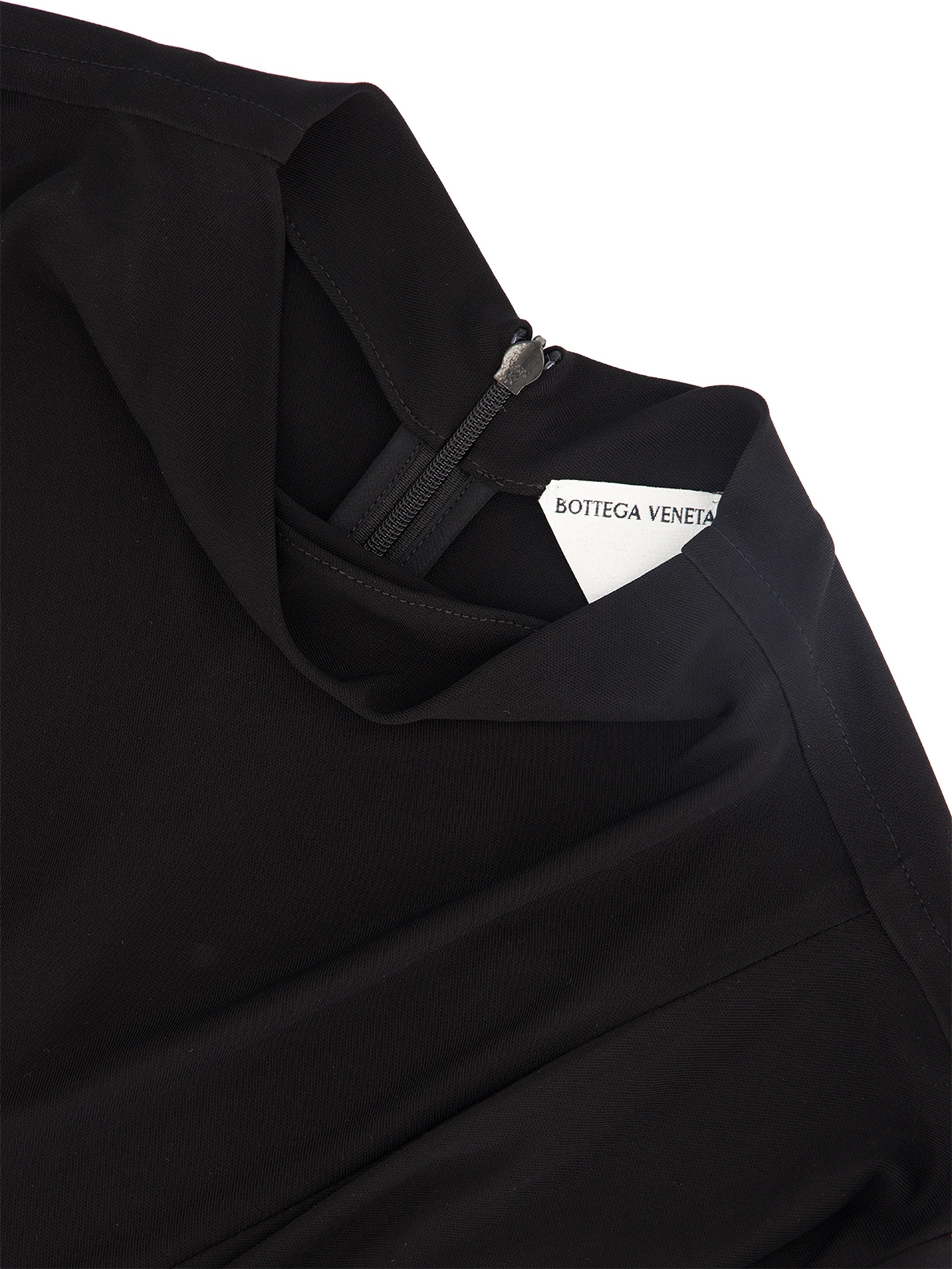 ruched long-sleeve top