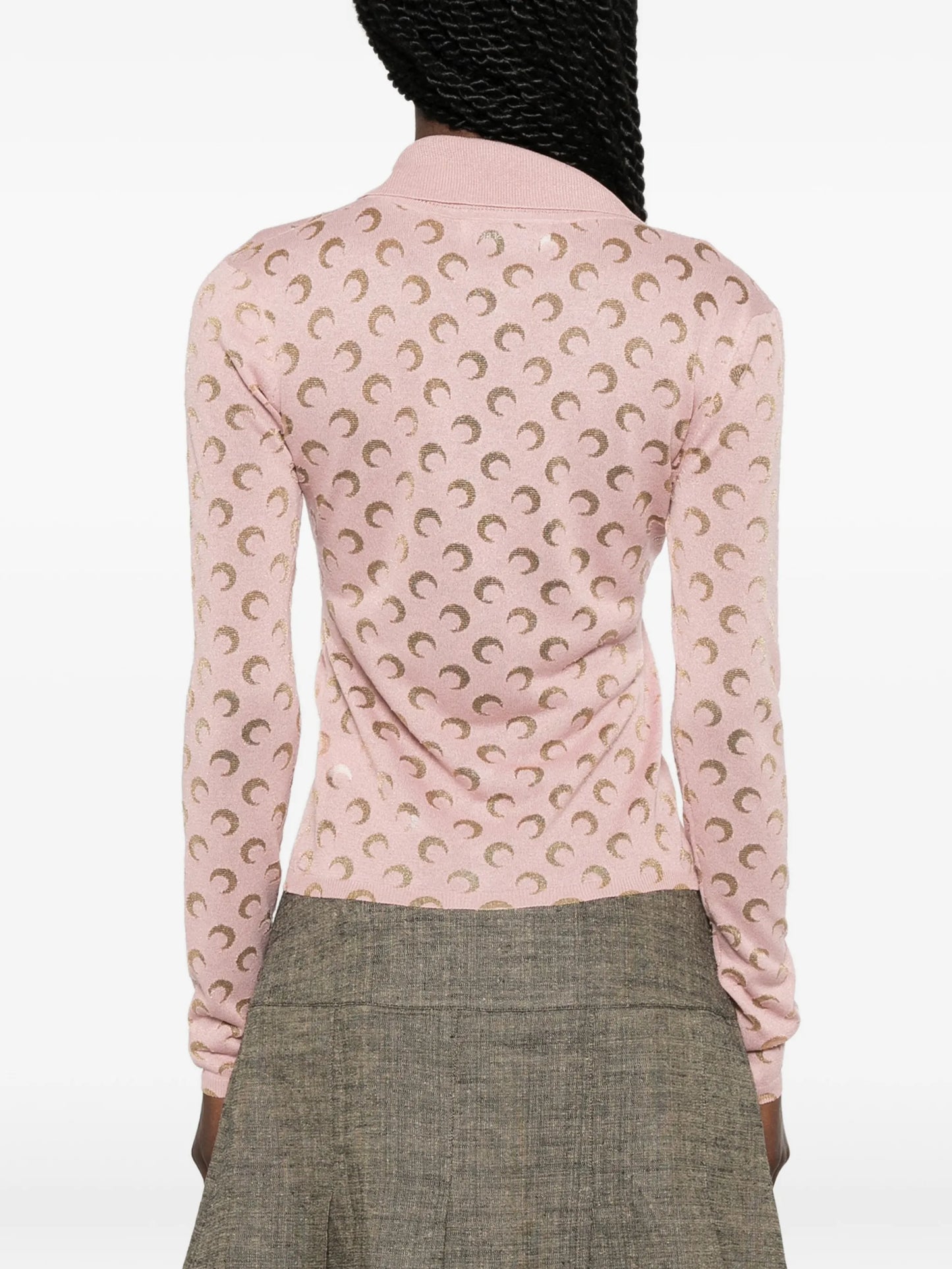 Moon-print cardigan
