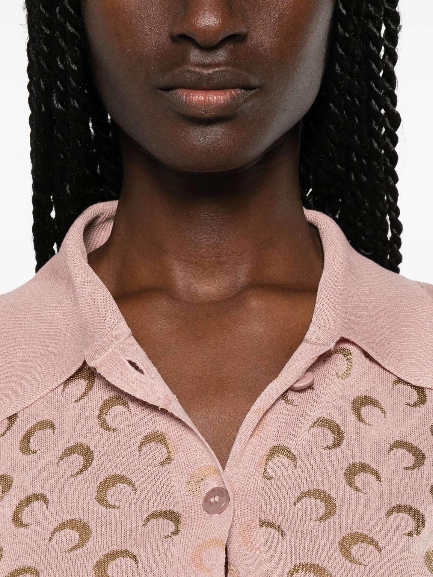 Moon-print cardigan