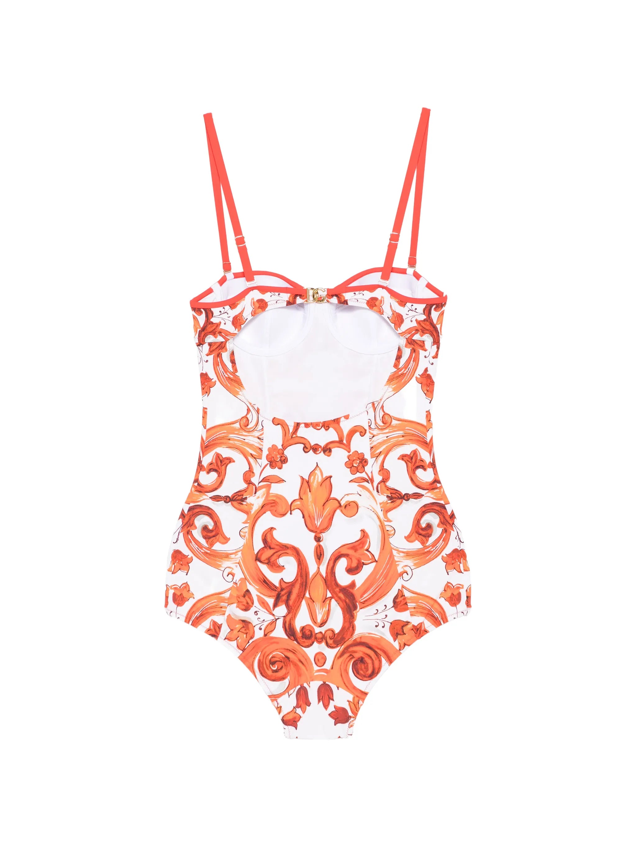 Maiolica-print swimsuit