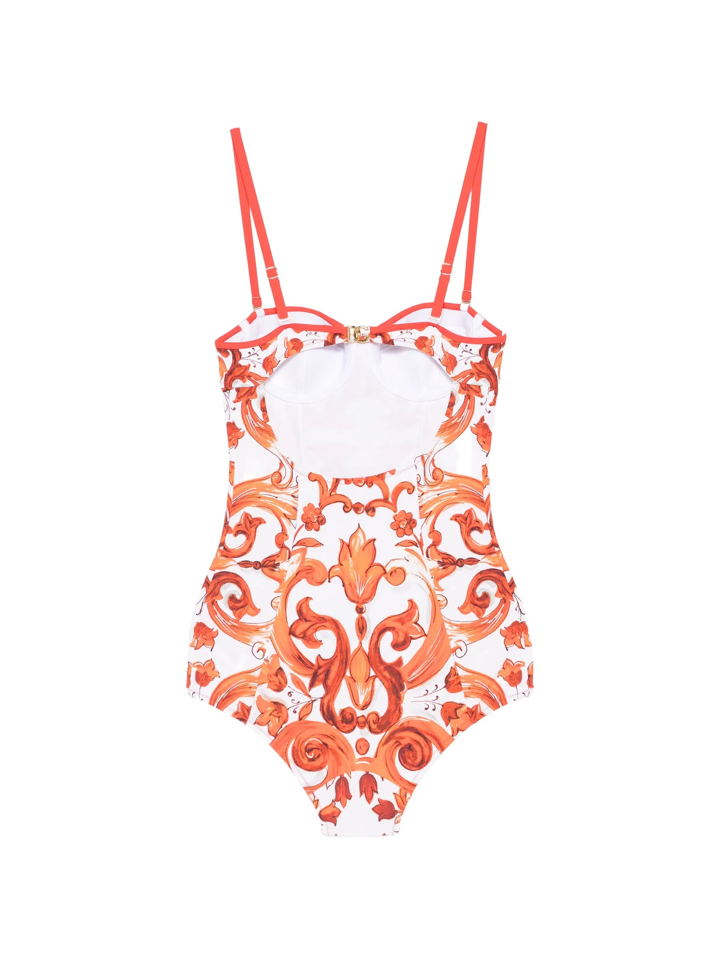 Maiolica-print swimsuit