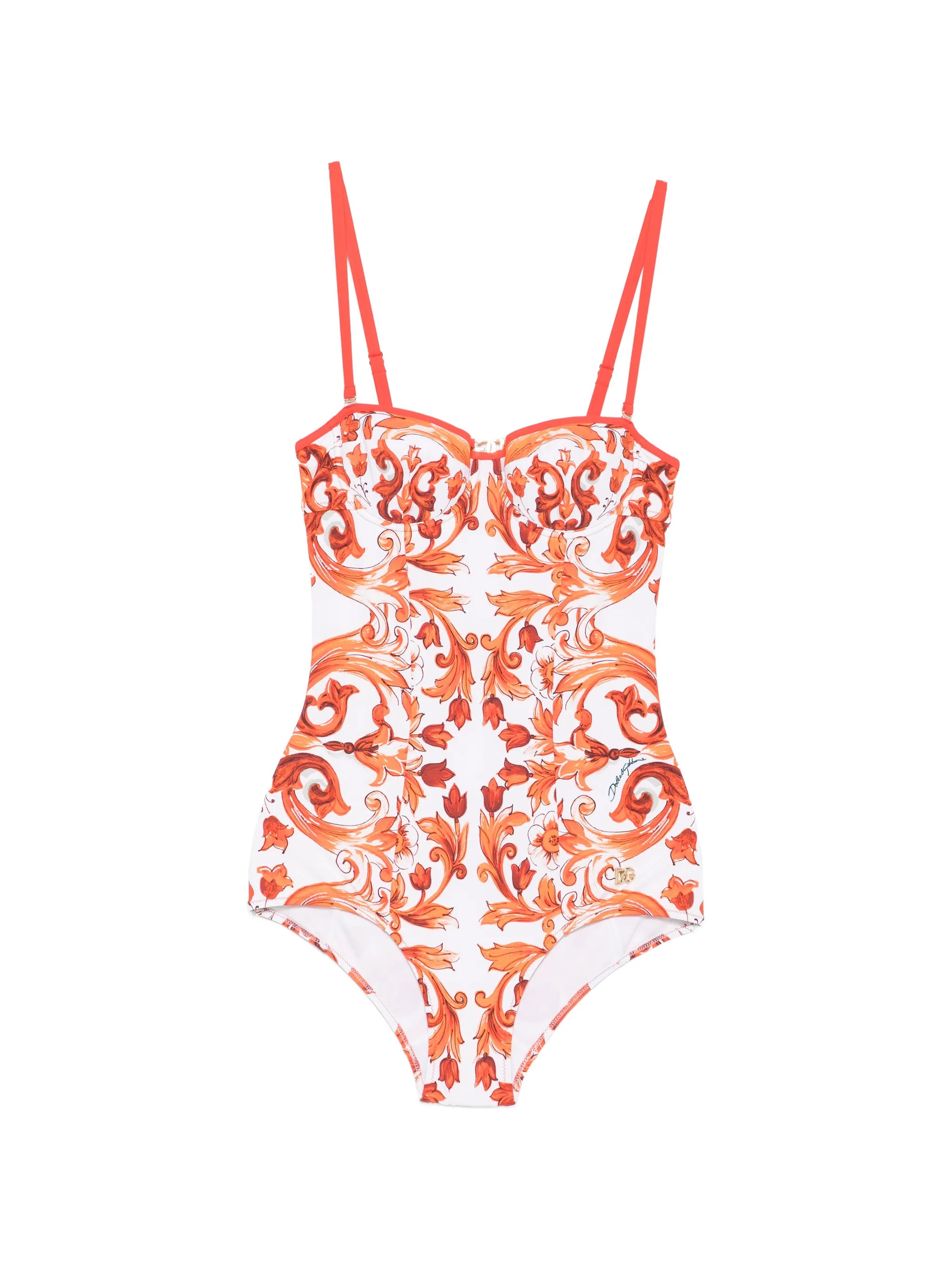 Maiolica-print swimsuit