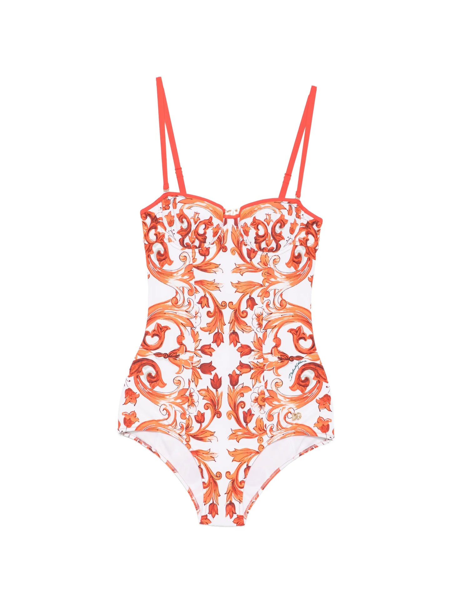 Maiolica-print swimsuit