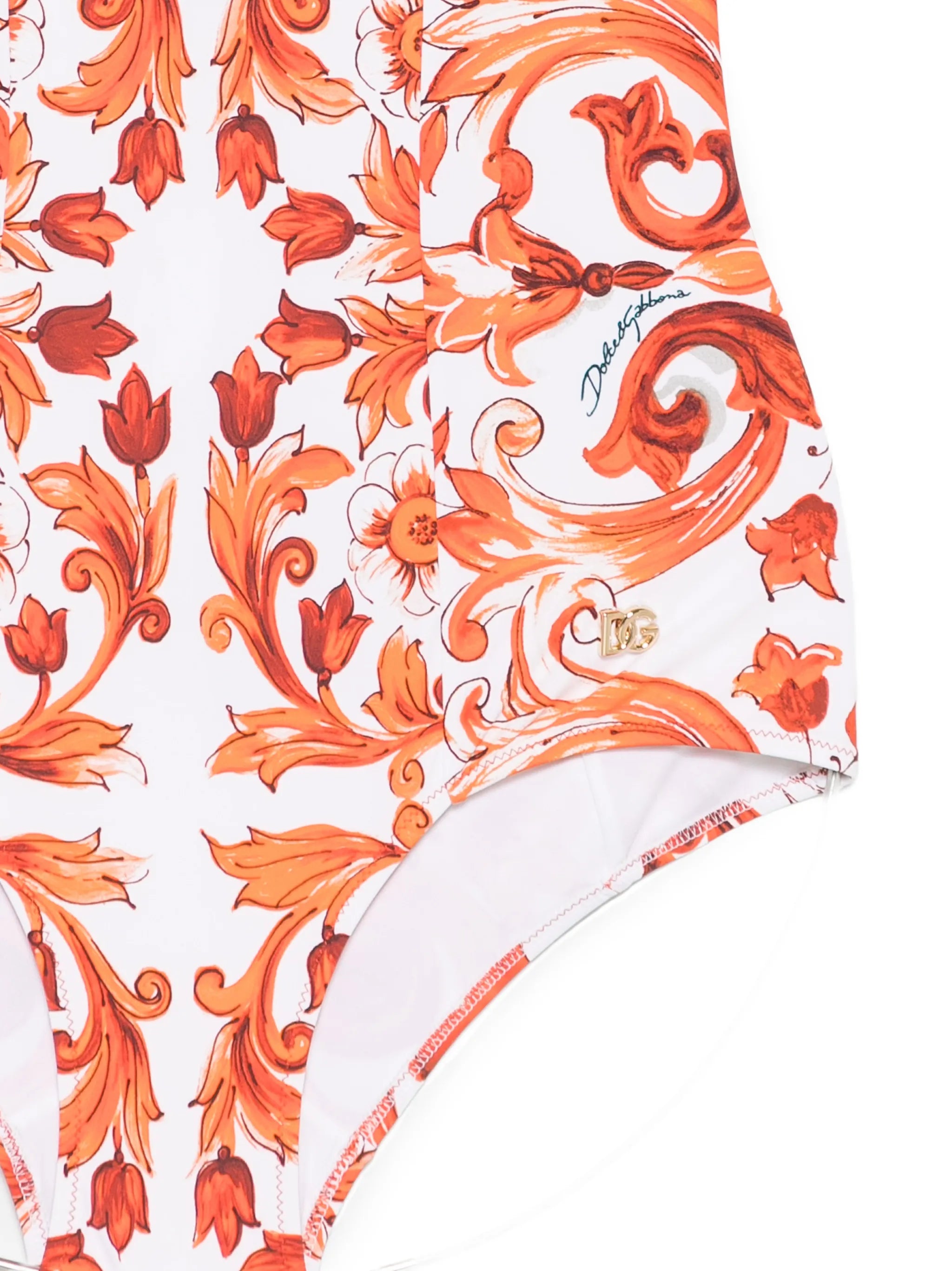Maiolica-print swimsuit