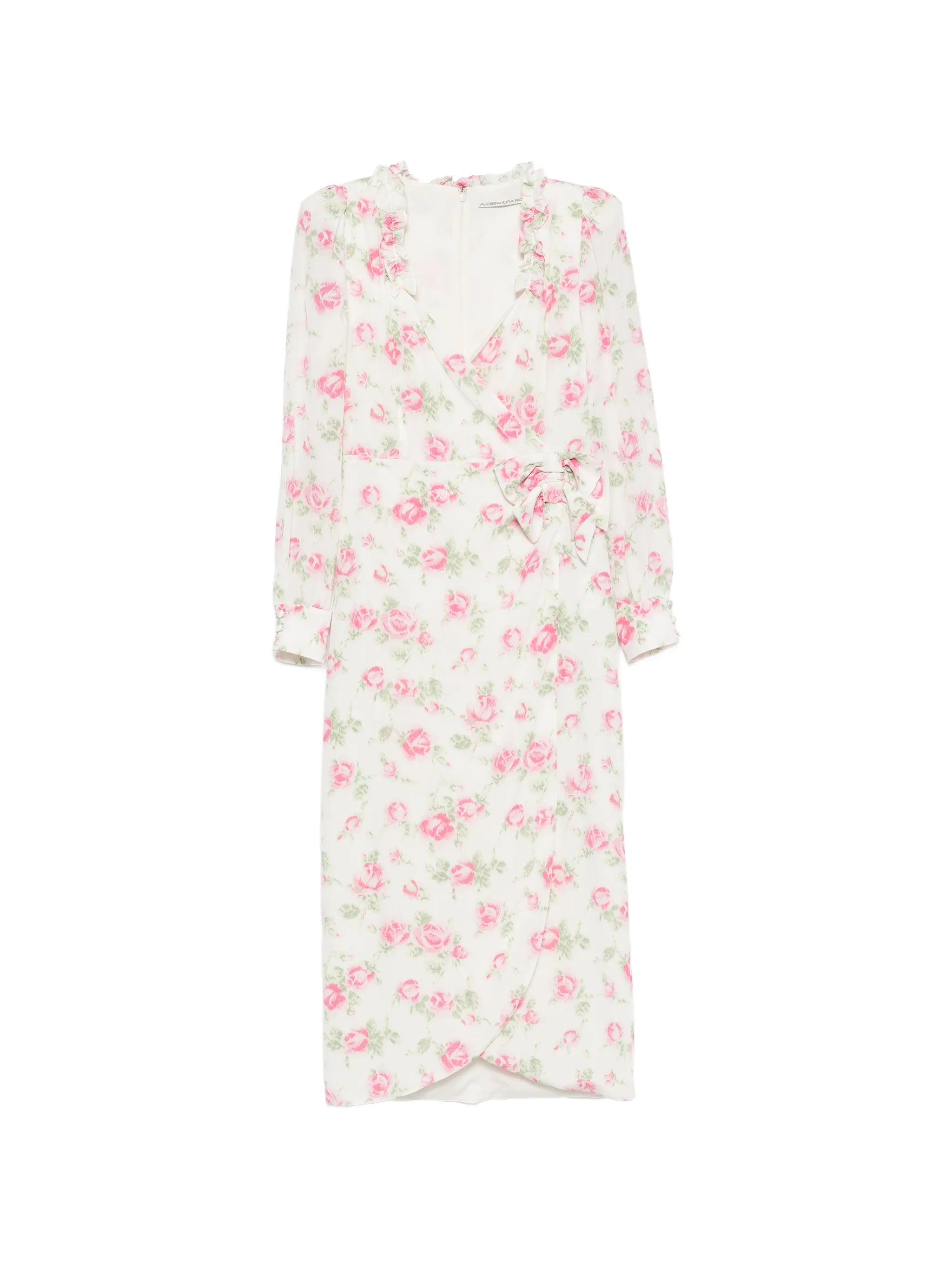 floral-print midi dress