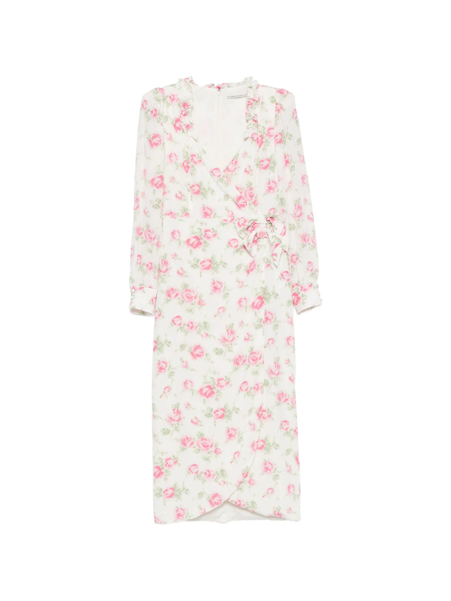 floral-print midi dress