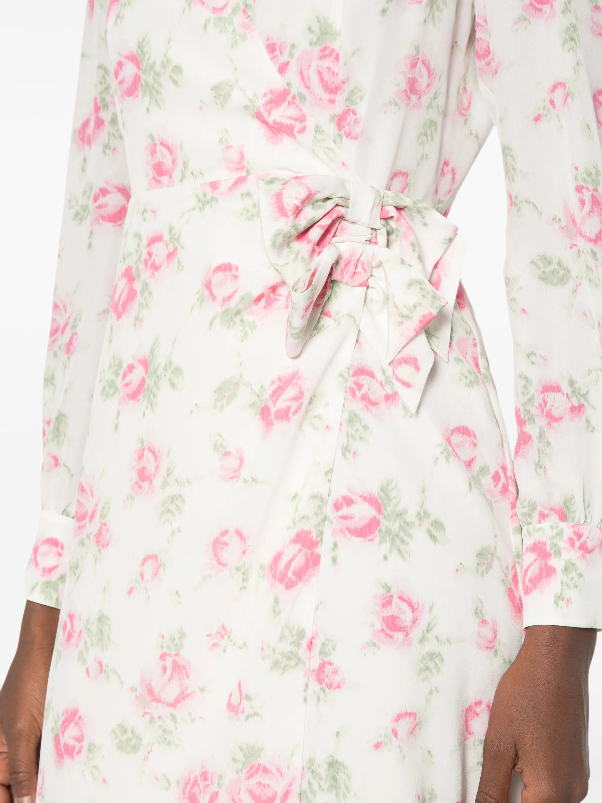 floral-print midi dress