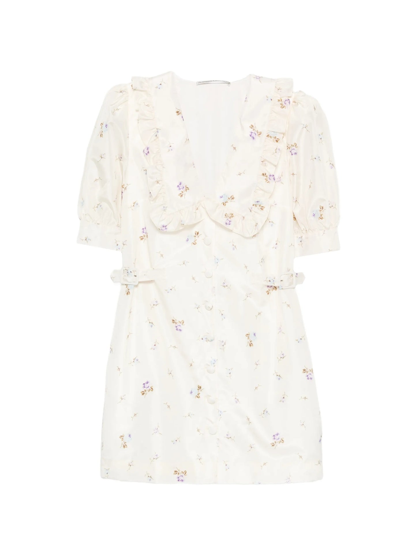 floral-print mini dress