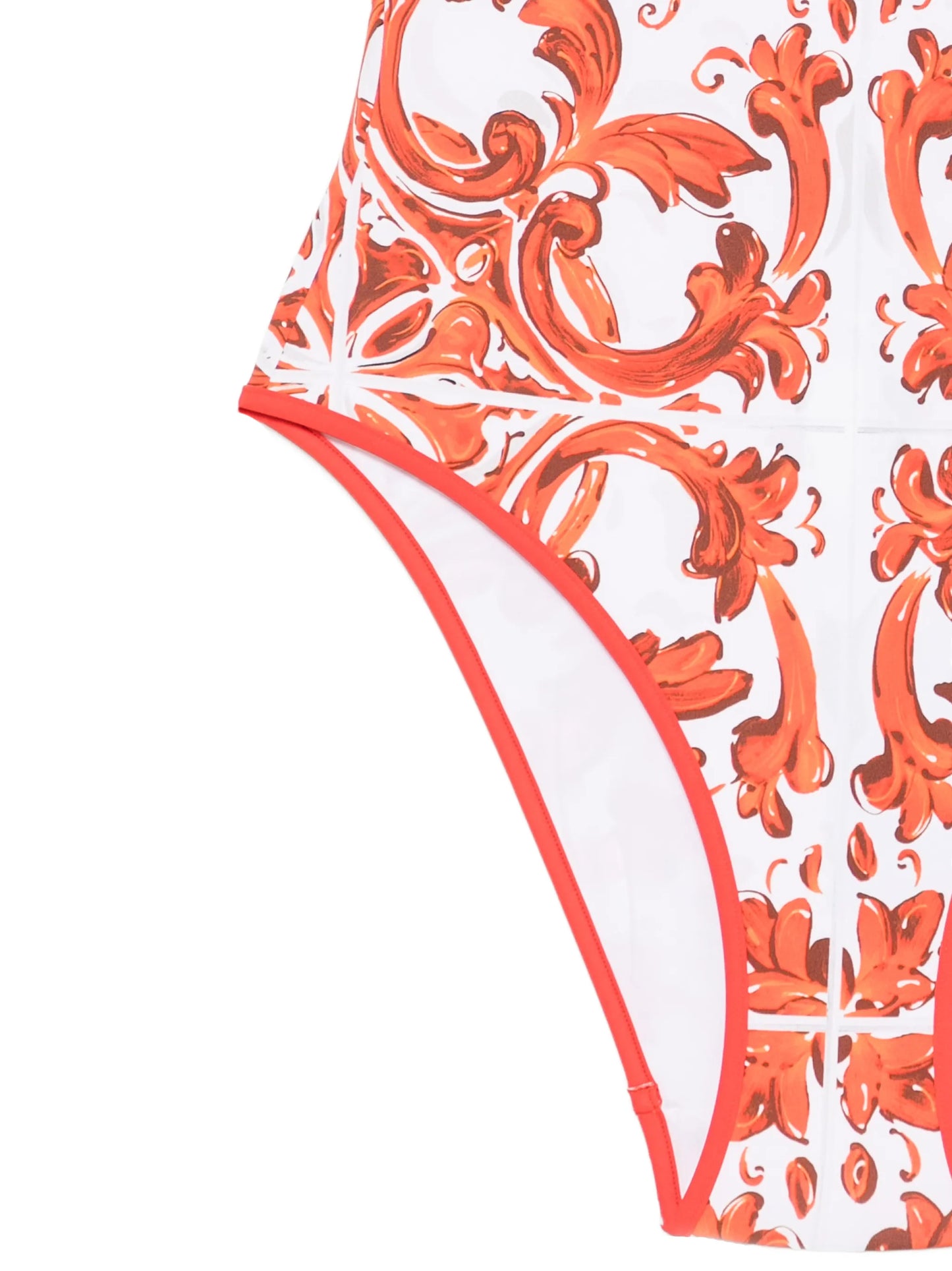 Maiolica scoop-neck swimsuit