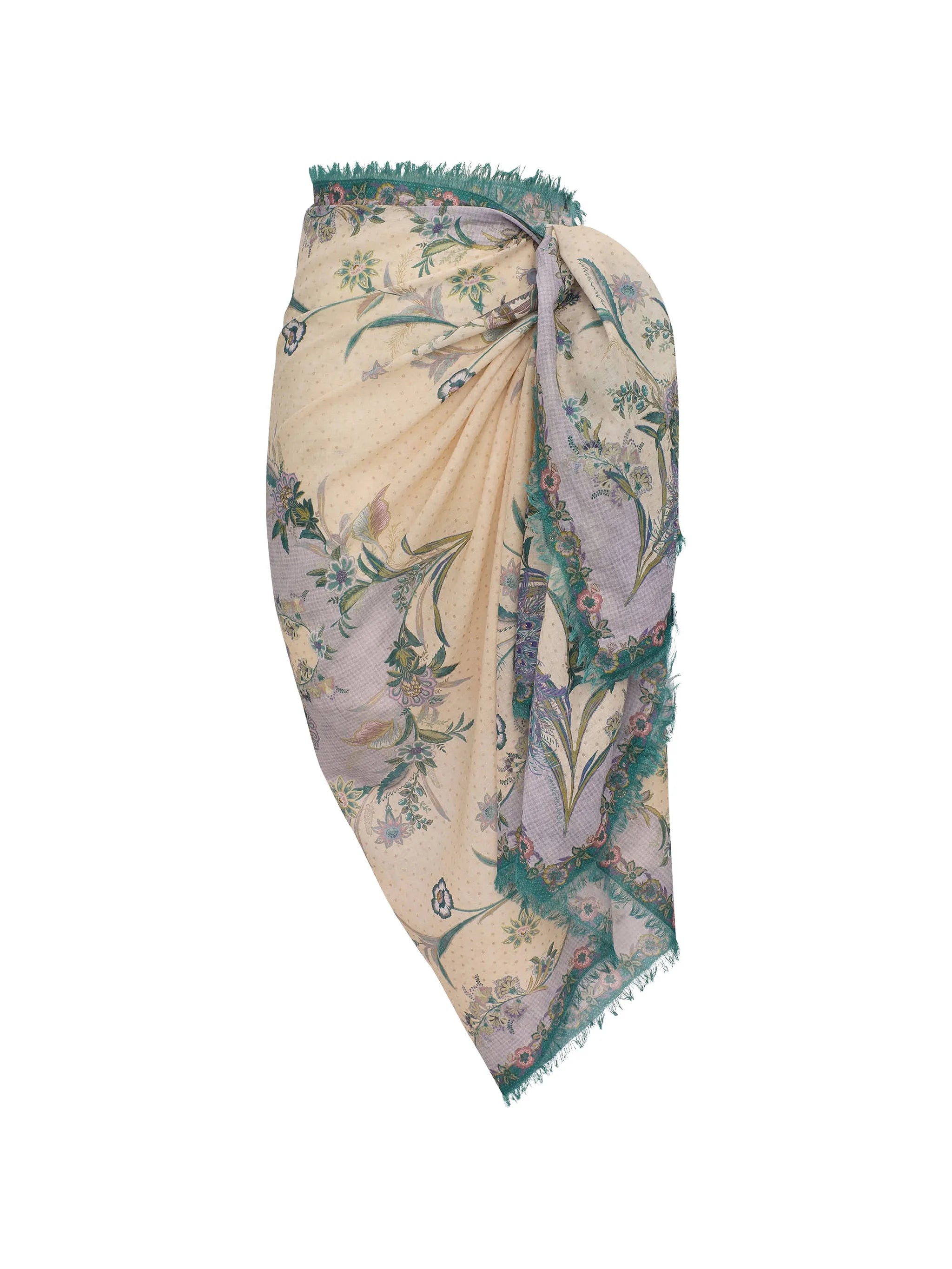 printed cotton pareo