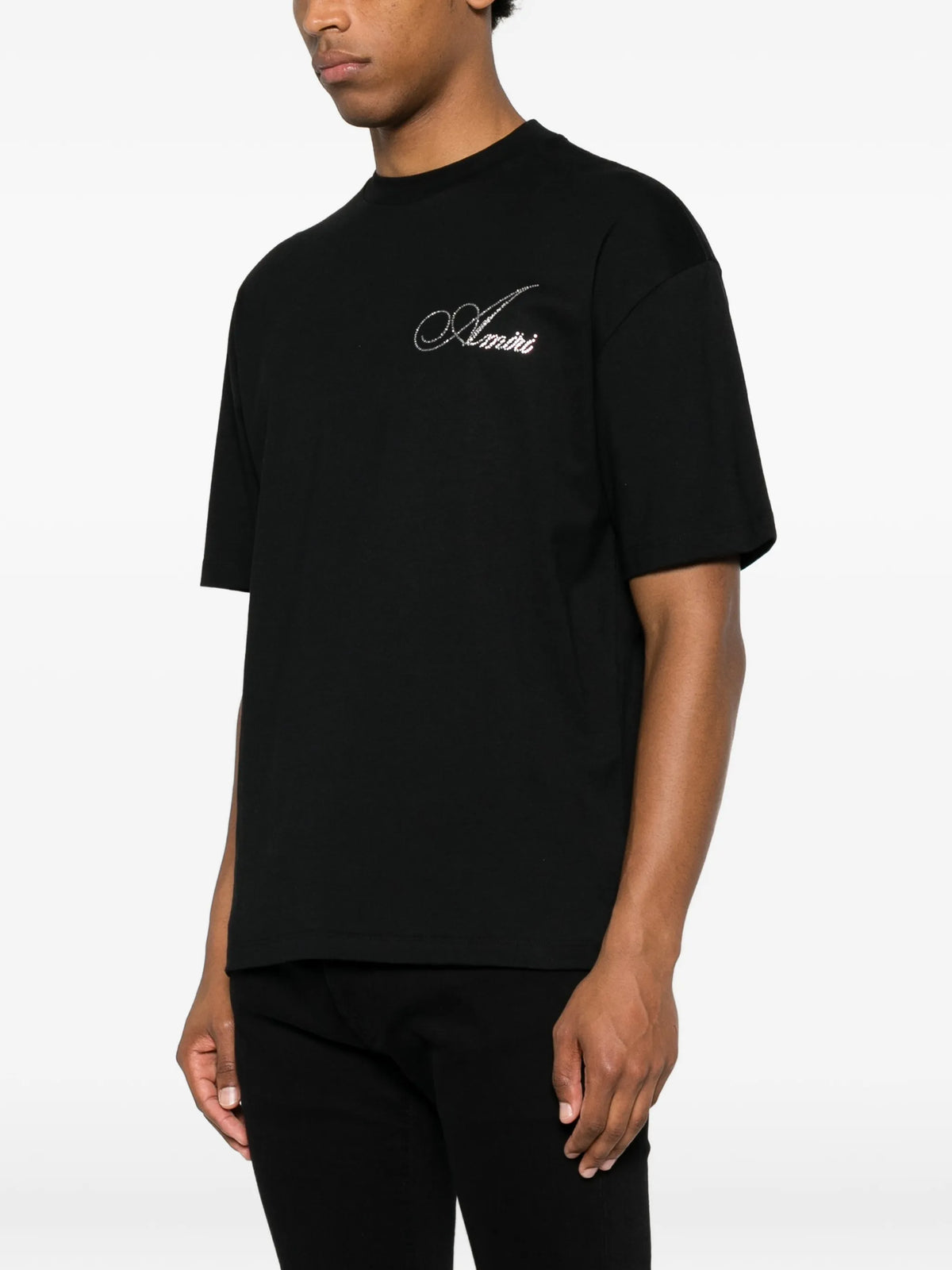 crystal AMIRI script oversized tee