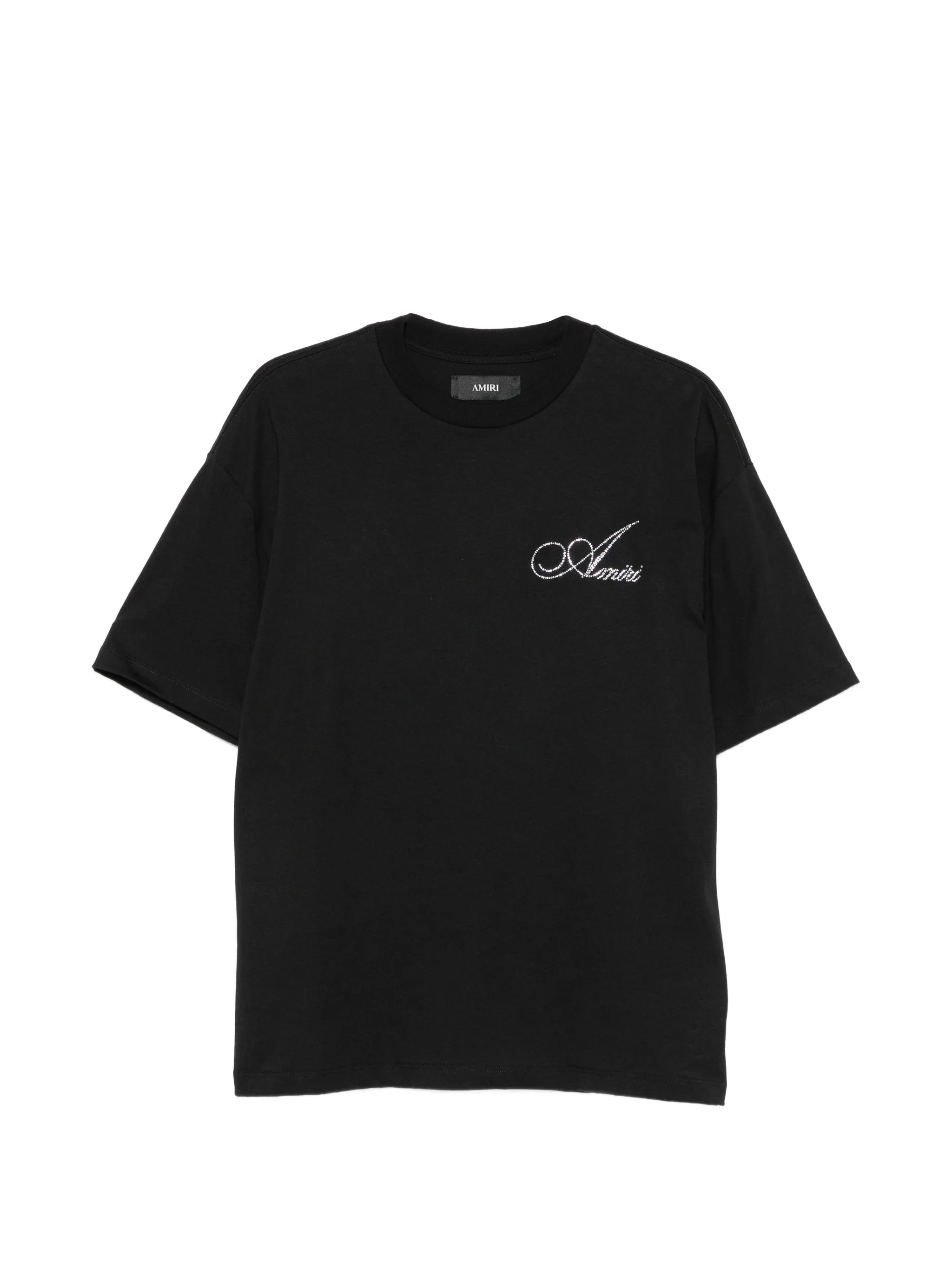 crystal AMIRI script oversized tee