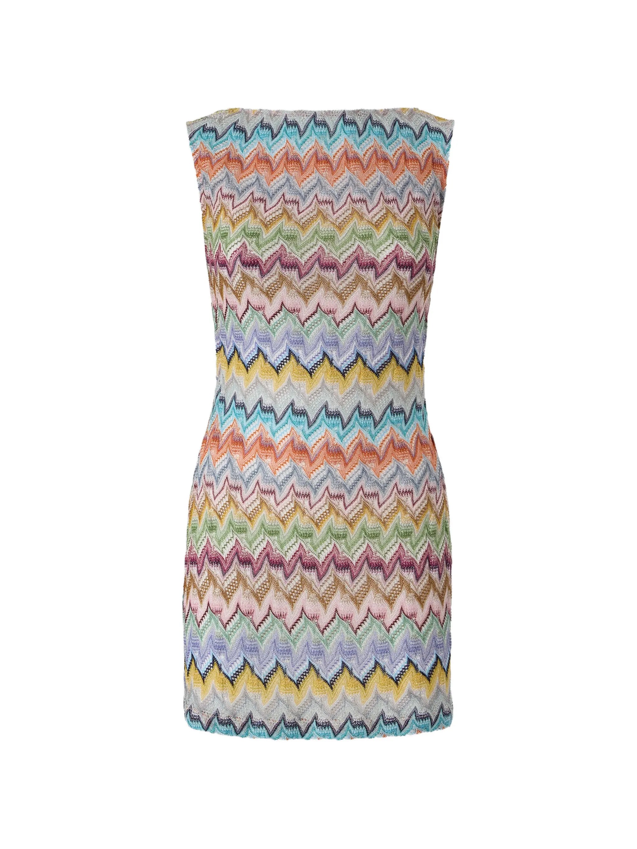 lamé mini dress with cut-out