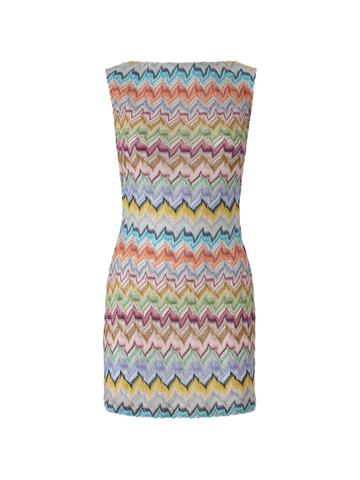 lamé mini dress with cut-out