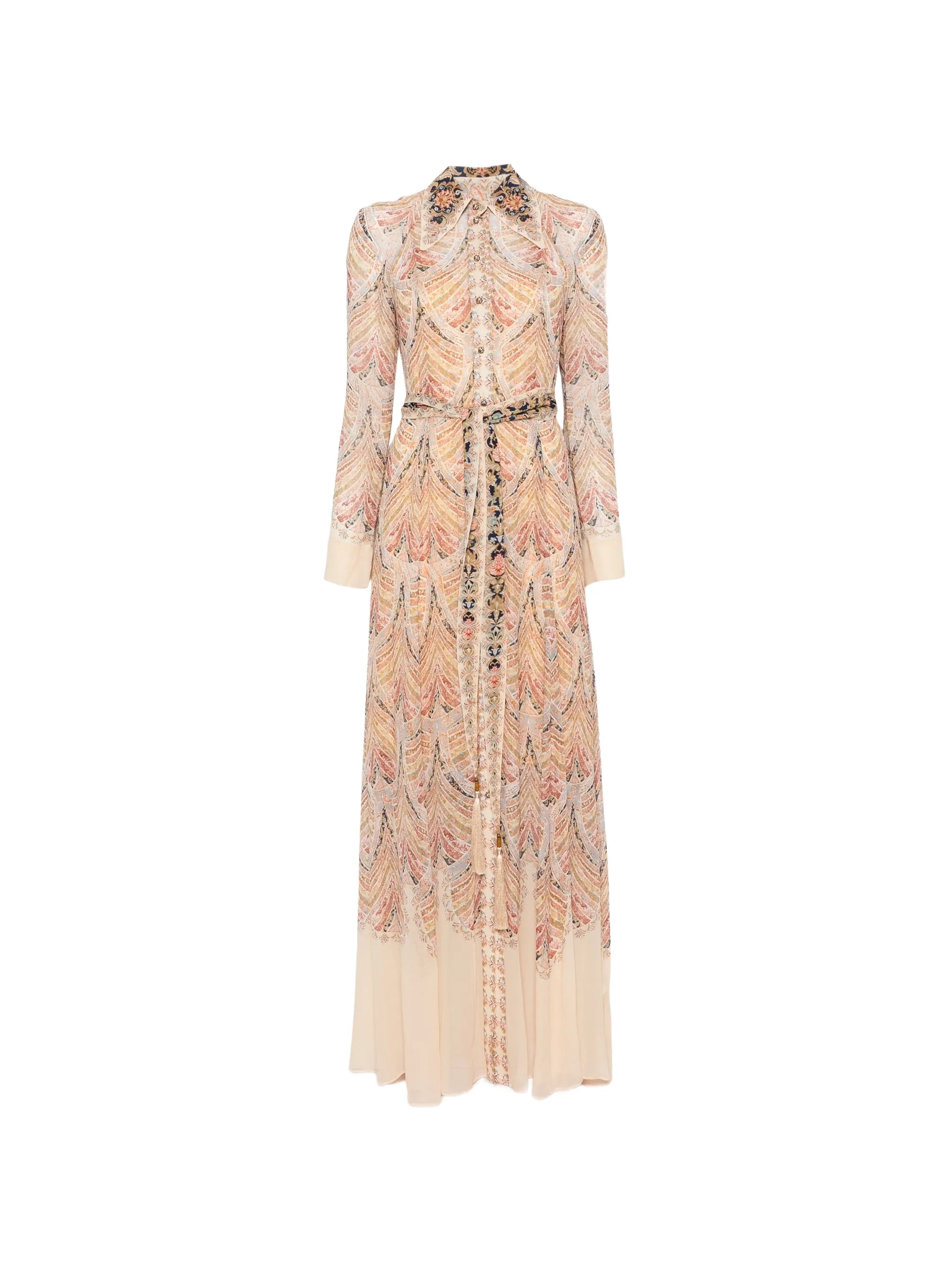 Valiant pussy-bow paisley-print maxi dress