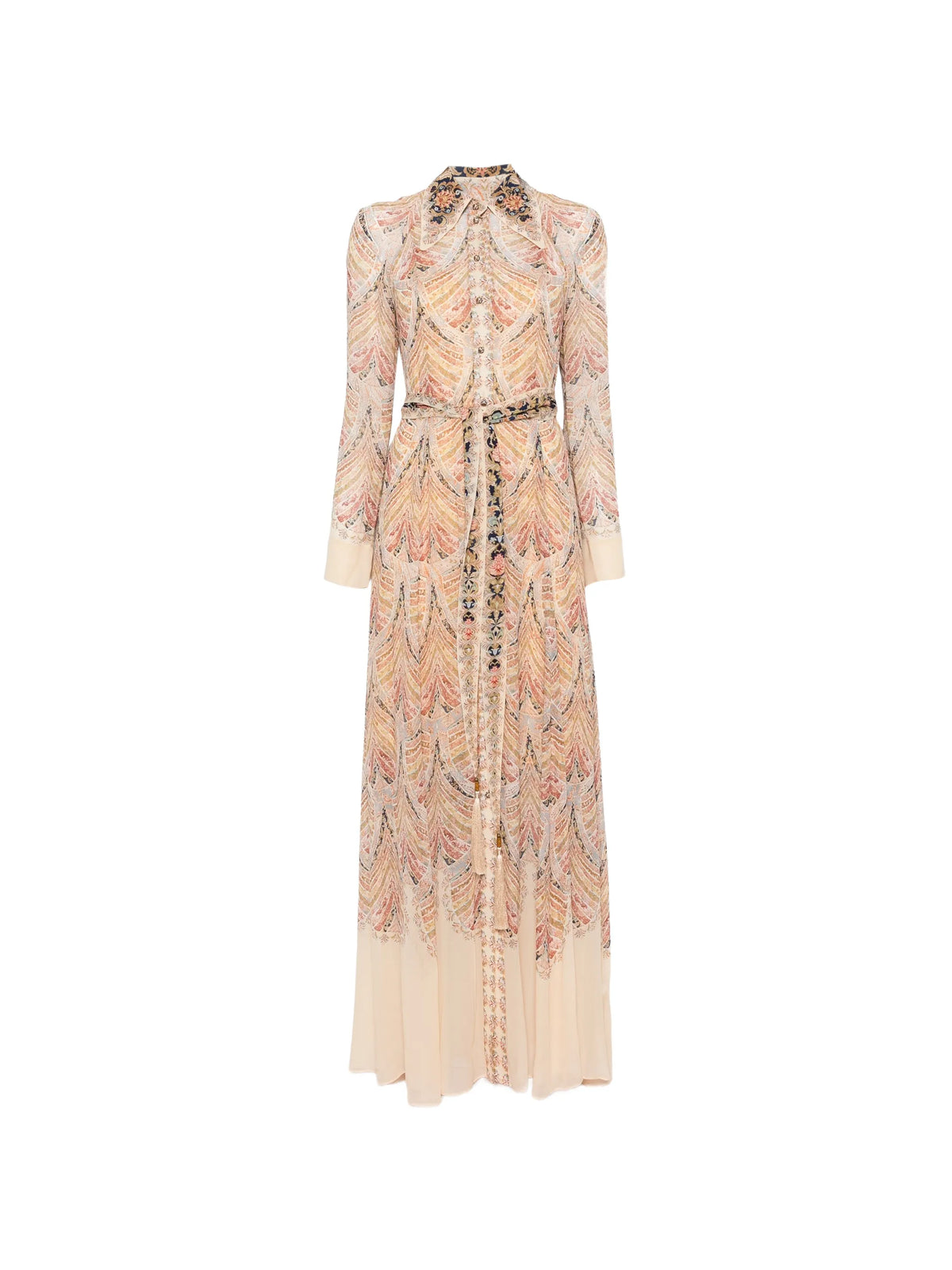 Valiant pussy-bow paisley-print maxi dress