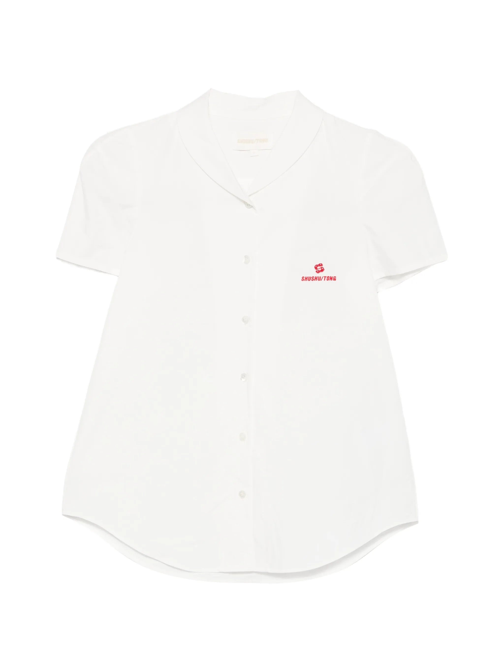 logo-embroidered short-sleeve shirt