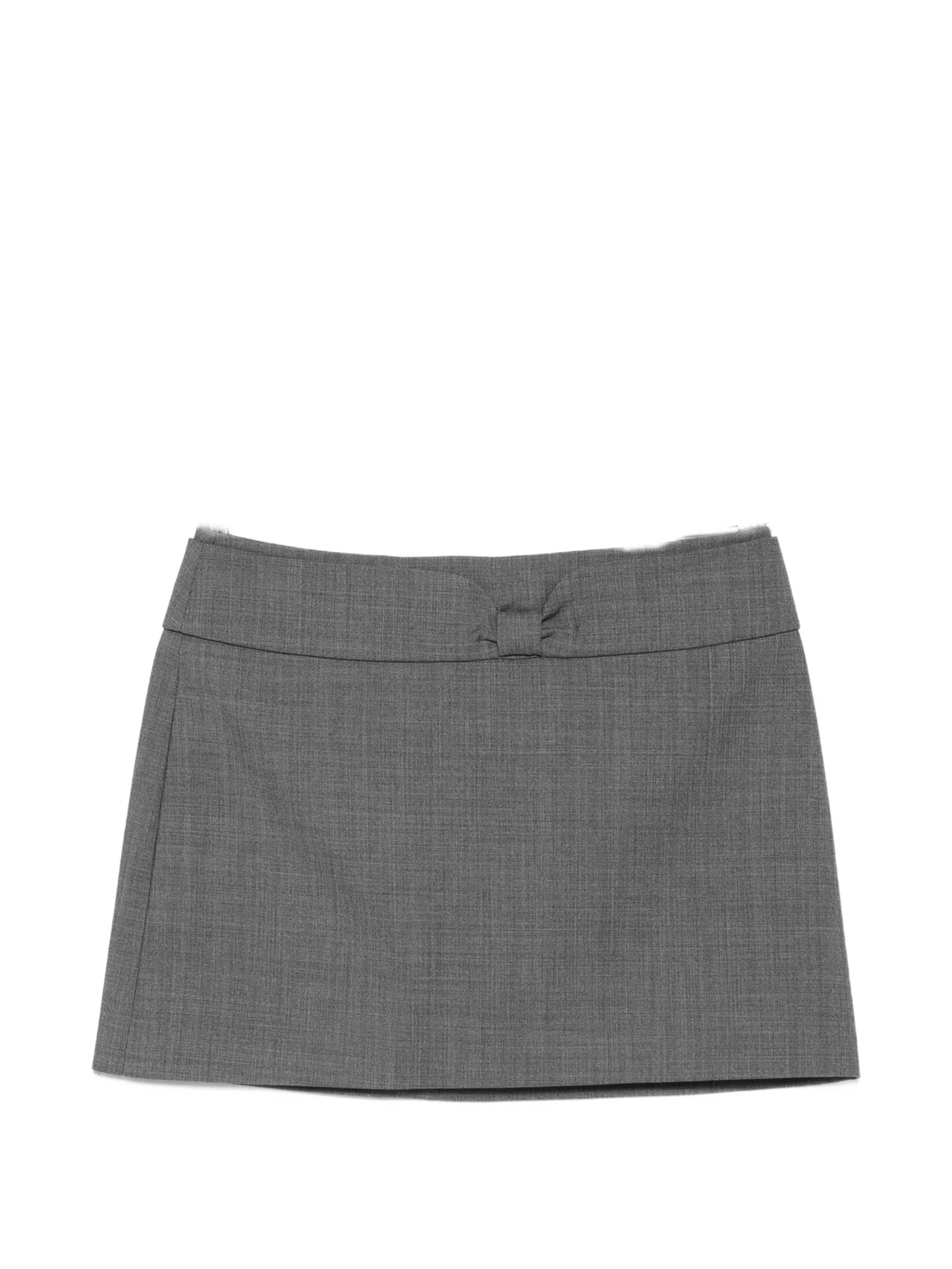 bow-detail low-waist mini skirt