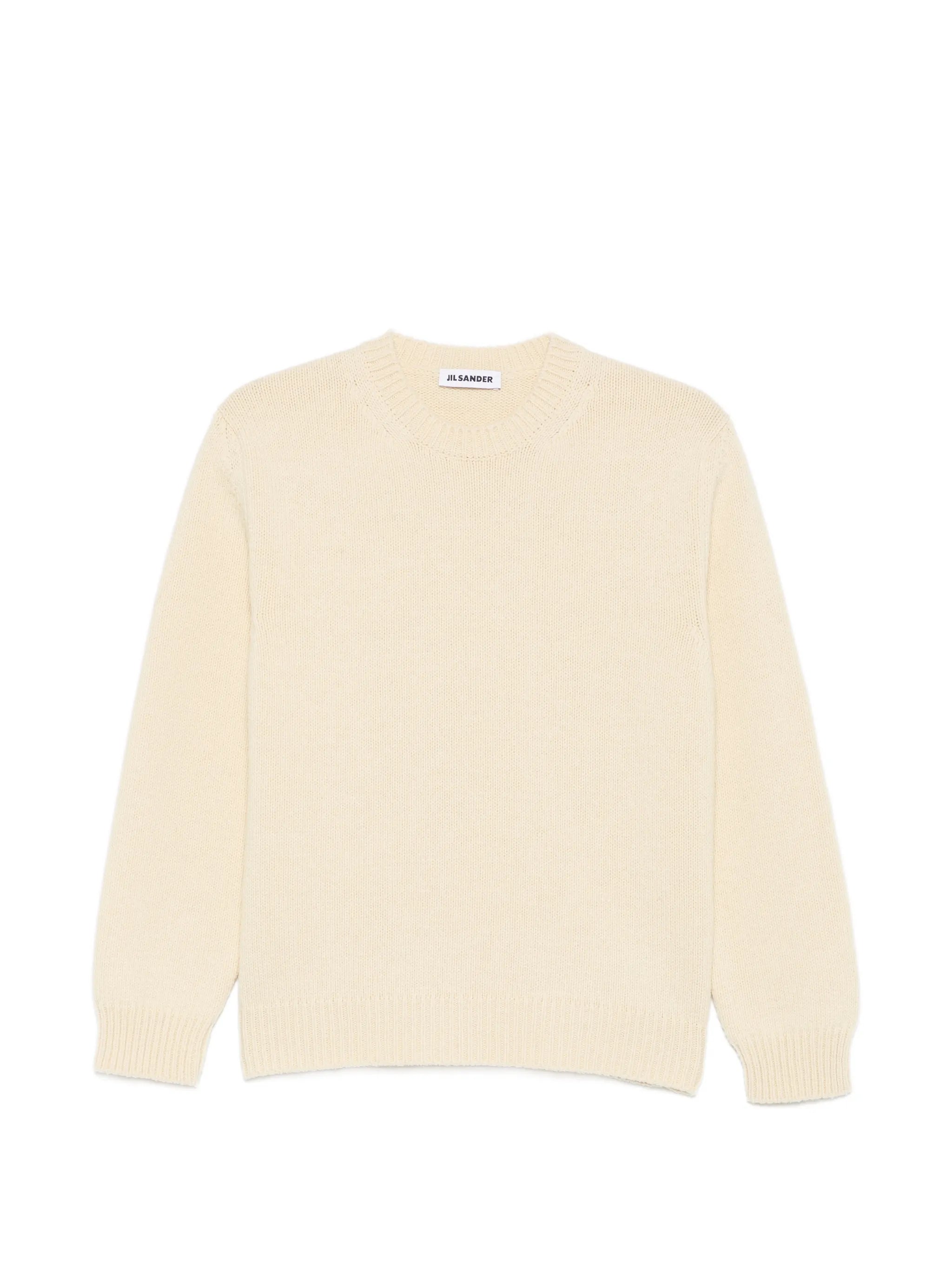ribbed-knit crew-neck sweater