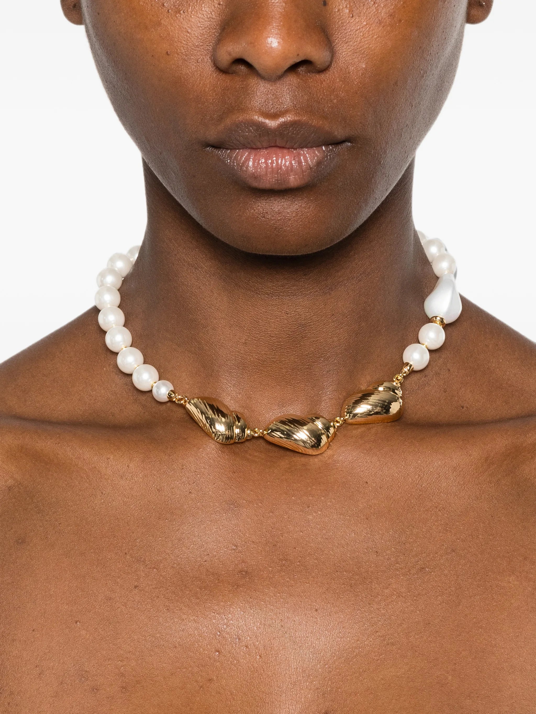 shell and pearl necklace