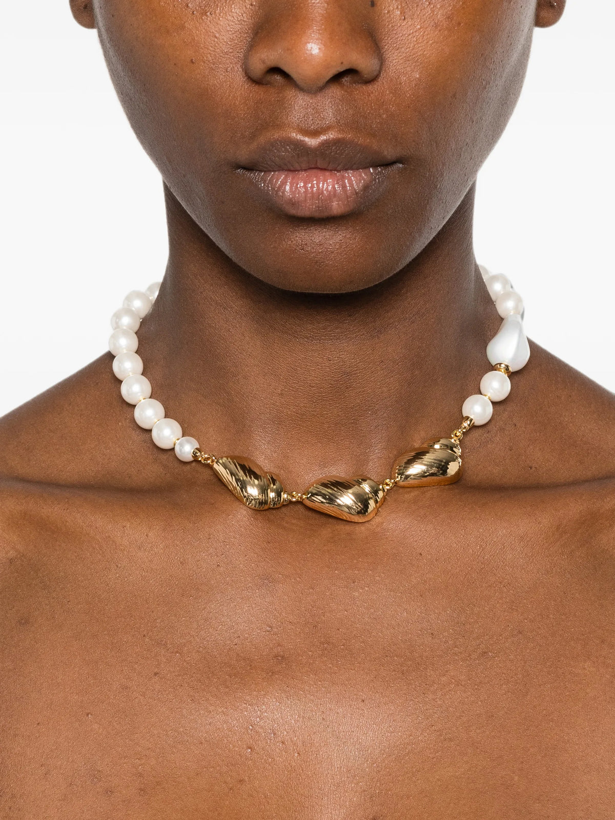 shell and pearl necklace