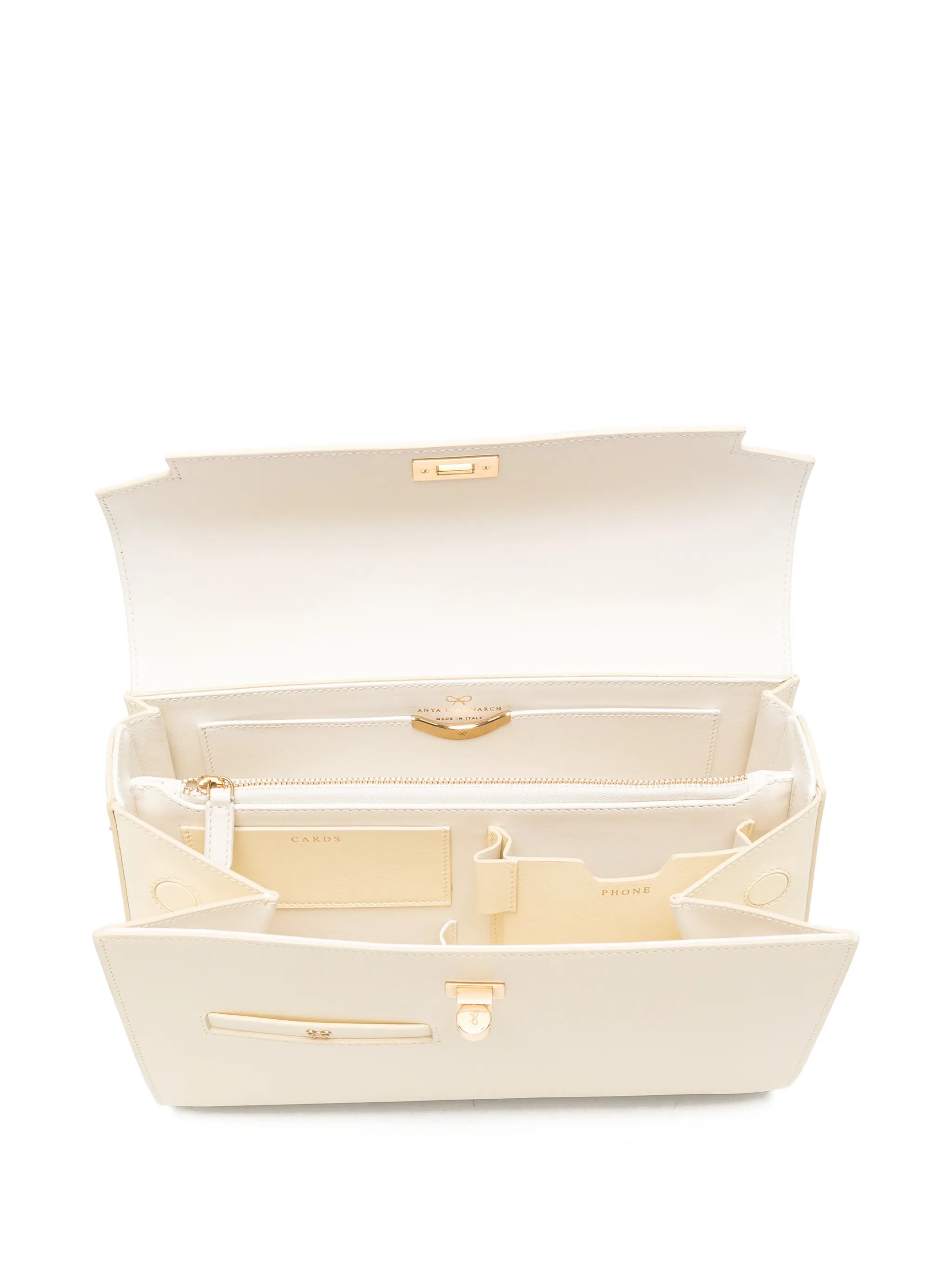 twist-lock top-handle tote bag